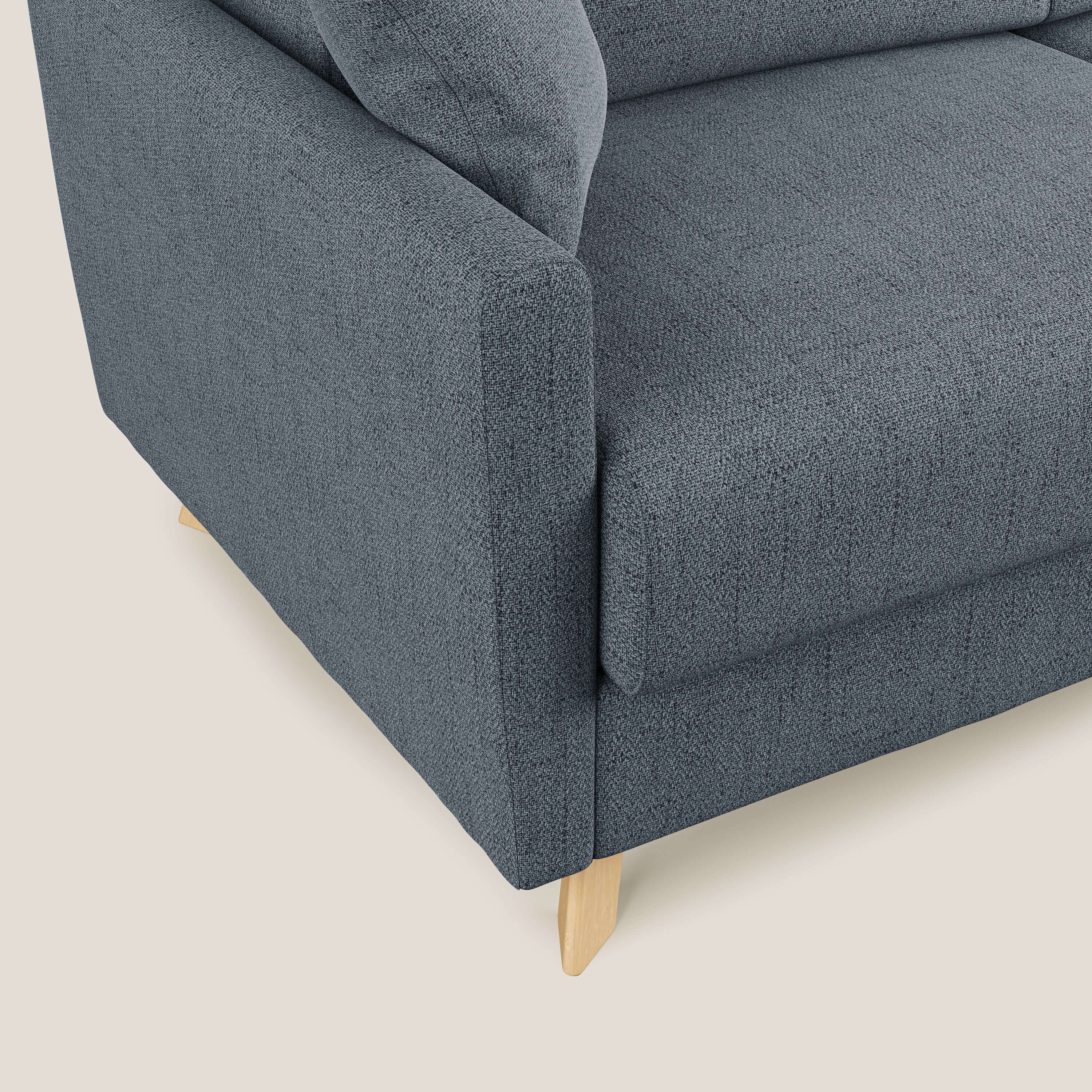 Edgar canapé d'angle convertible en tissu FELIS imperméable T03 bleu - Image 5