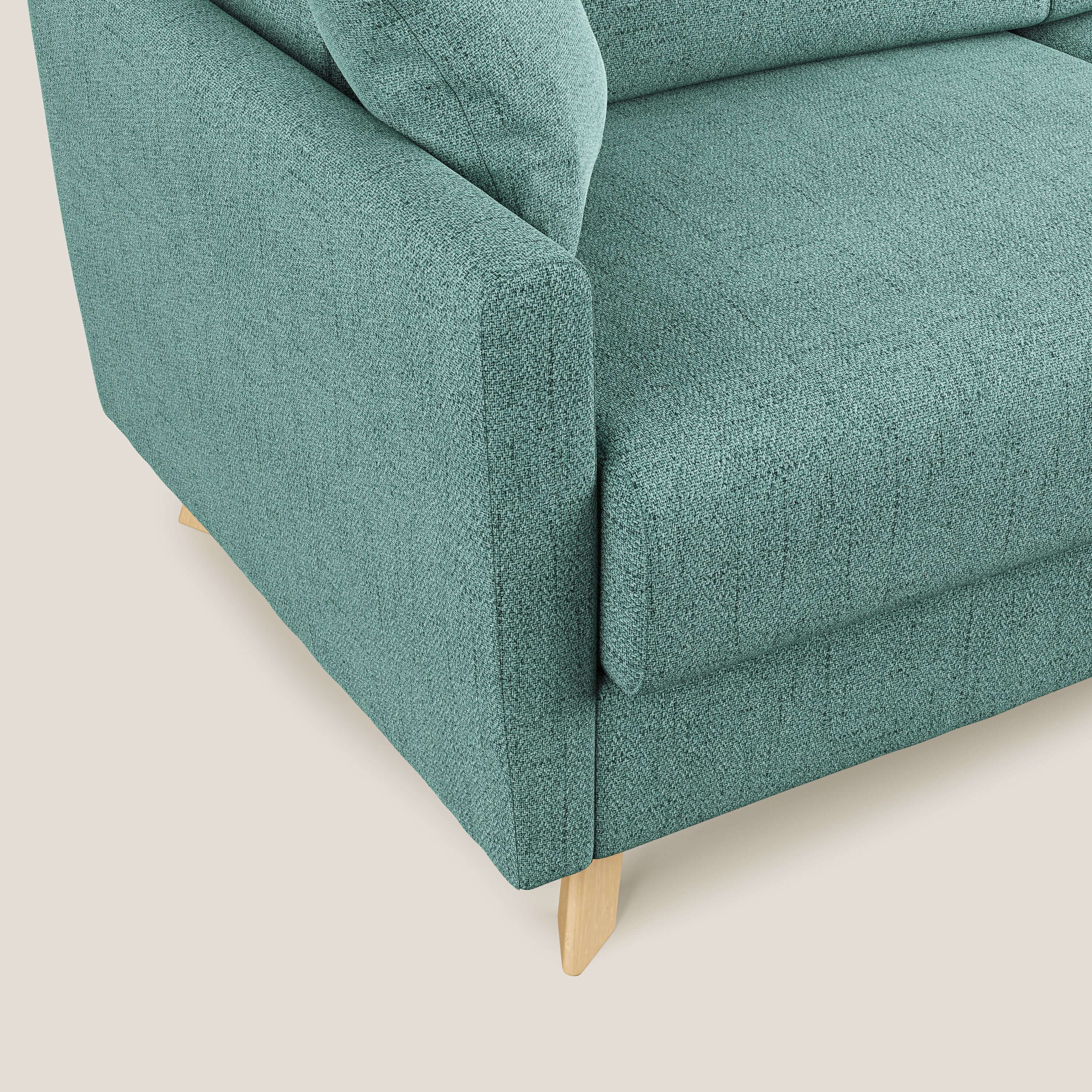 Edgar canapé d'angle convertible en tissu FELIS imperméable T03 vert d'eau - Image 5