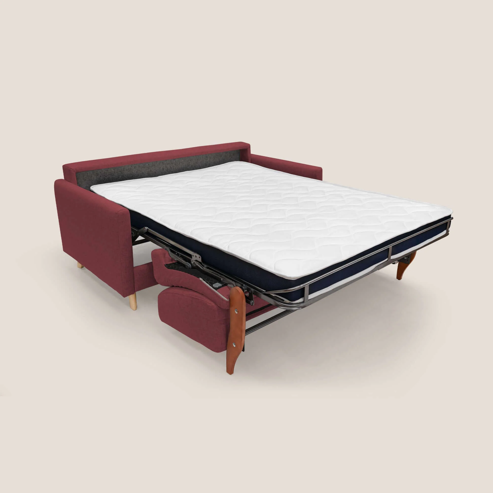 Edgar canapé convertible en tissu FELIS imperméable T03 rouge - Image 6