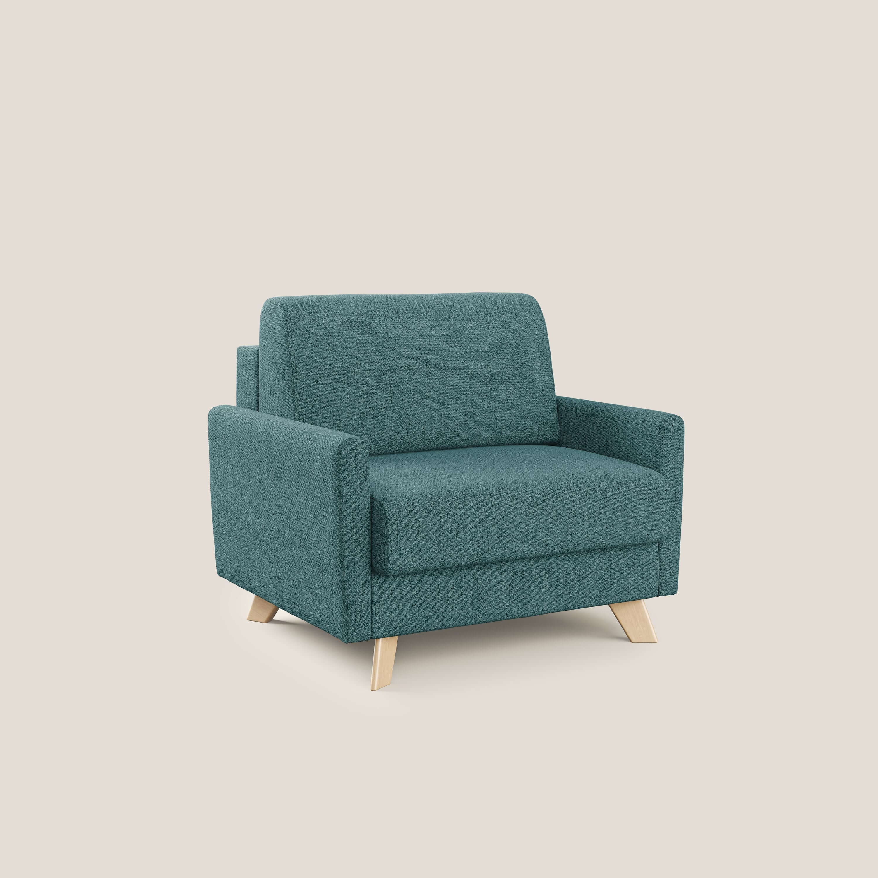 Edgar fauteuil convertible en tissu FELIS imperméable T03 bleu ciel - Image 3