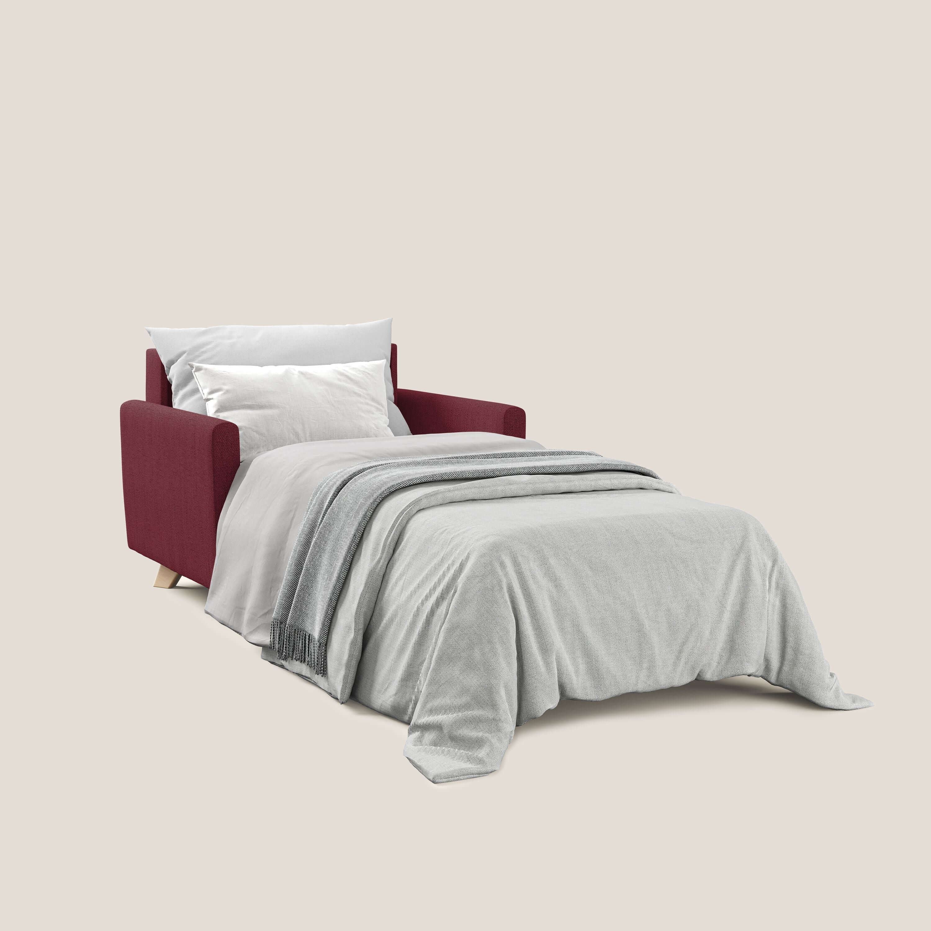 Edgar fauteuil convertible en tissu FELIS imperméable T03 rouge - Image 2