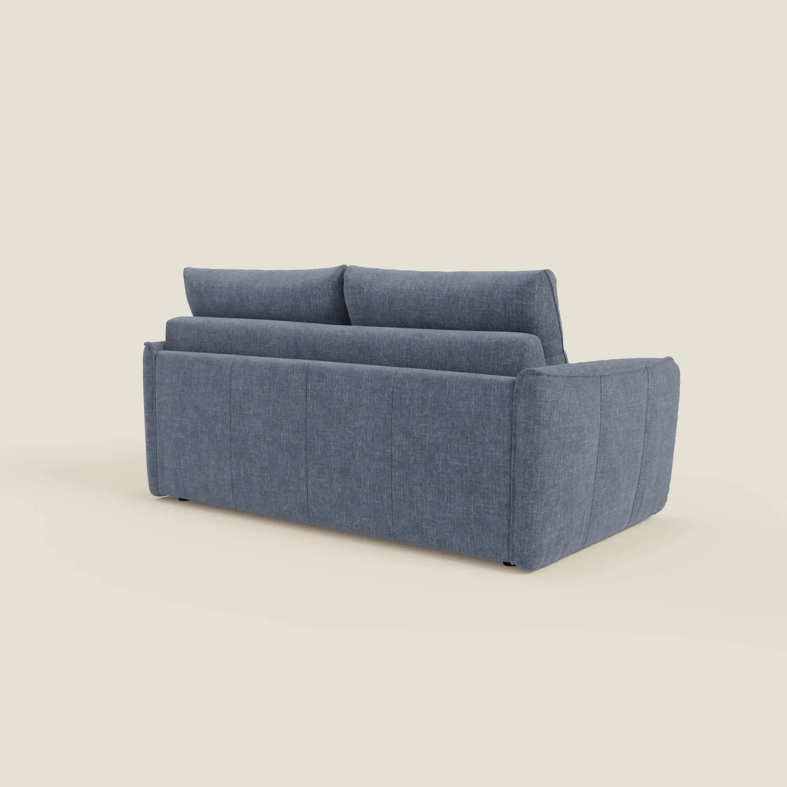 Elios Canapé convertible avec coussins de dossier souples en tissu détachable T24 bleu ardoise - Image 5