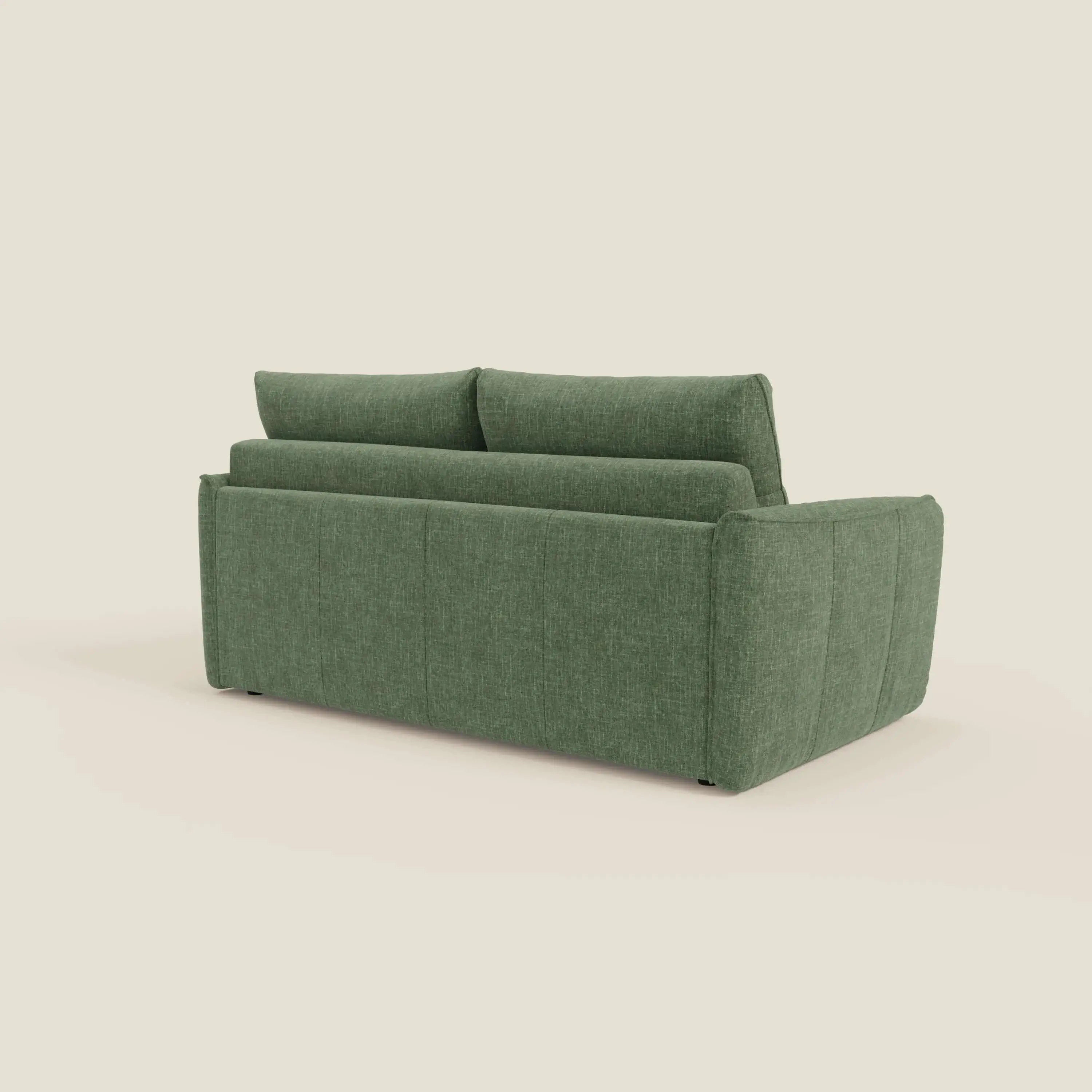 Elios Canapé convertible avec coussins de dossier souples en tissu détachable T24 vert olive - Image 5