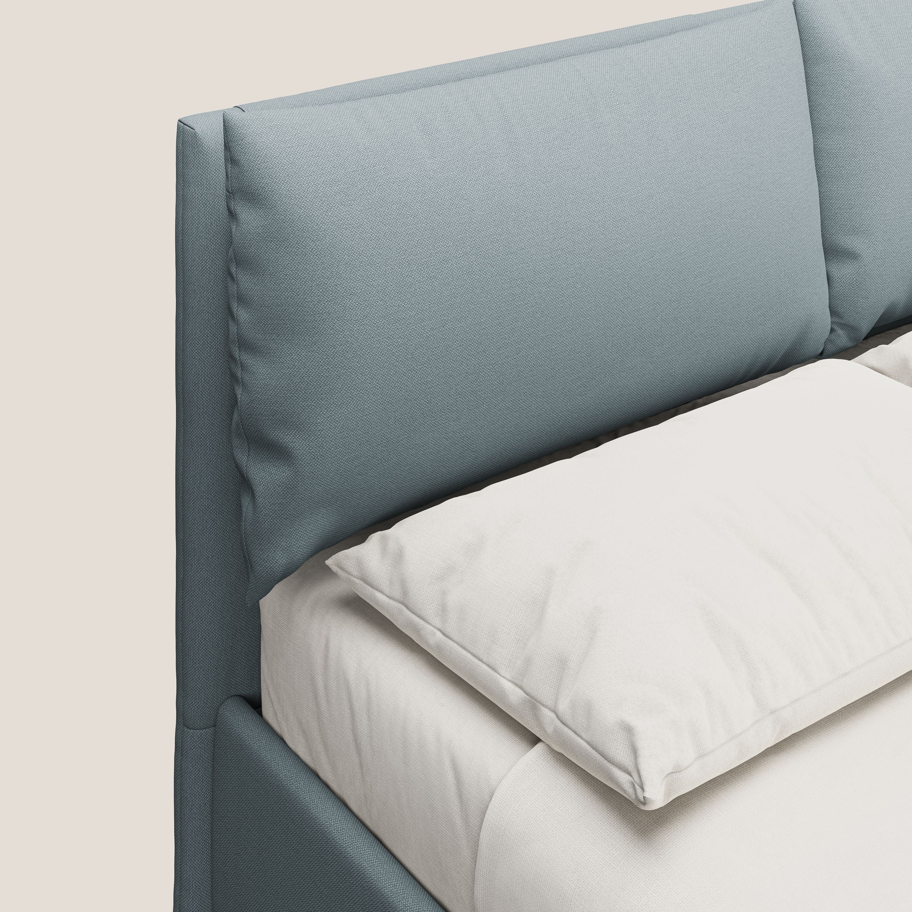 Elsa lit rembourré avec coffre de rangement en tissu détachable T05 bleu gris - Image 6