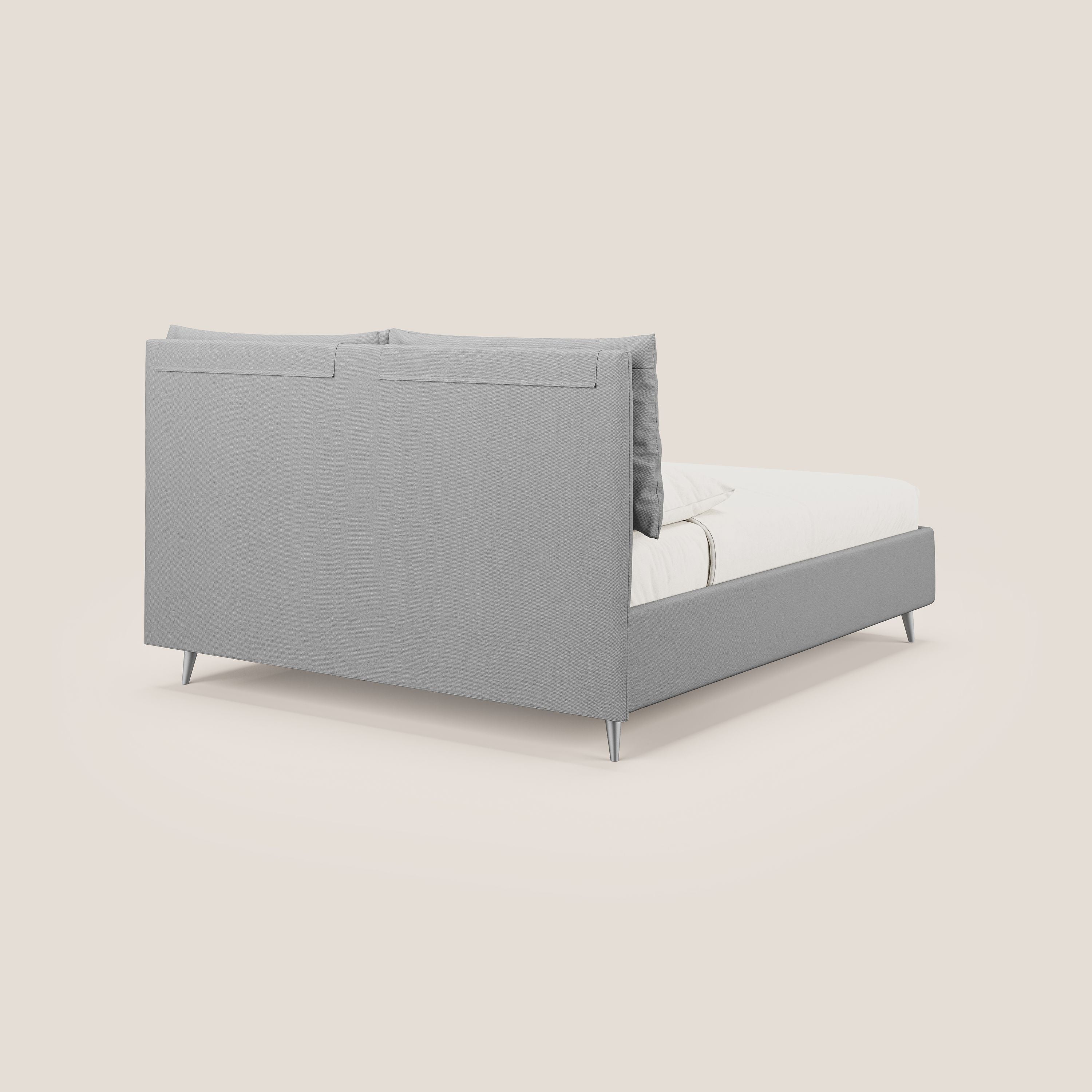 Elsa lit rembourré avec coffre de rangement en tissu détachable T05 gris - Image 6