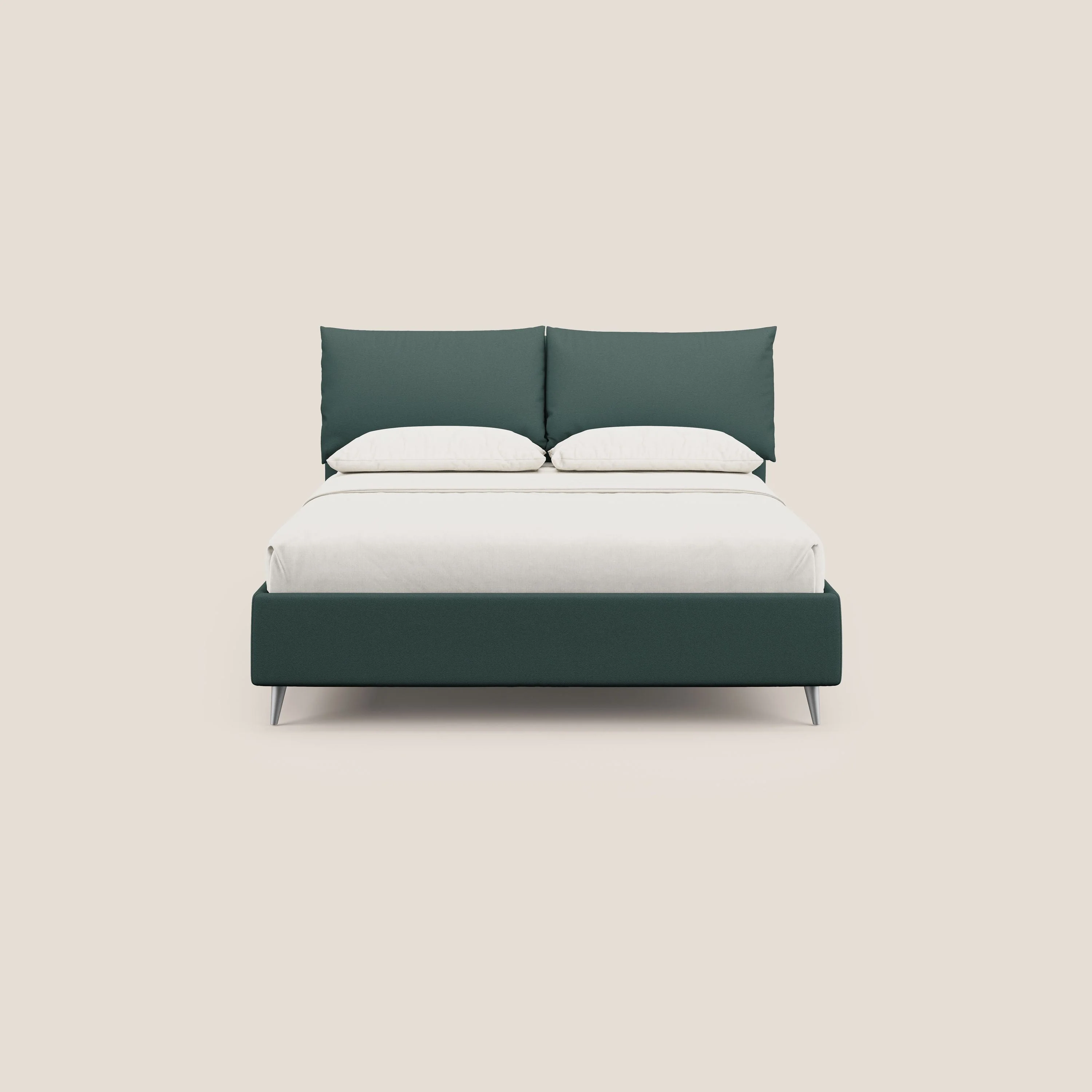 Elsa lit rembourré avec coffre de rangement en tissu détachable T05 vert - Image 3