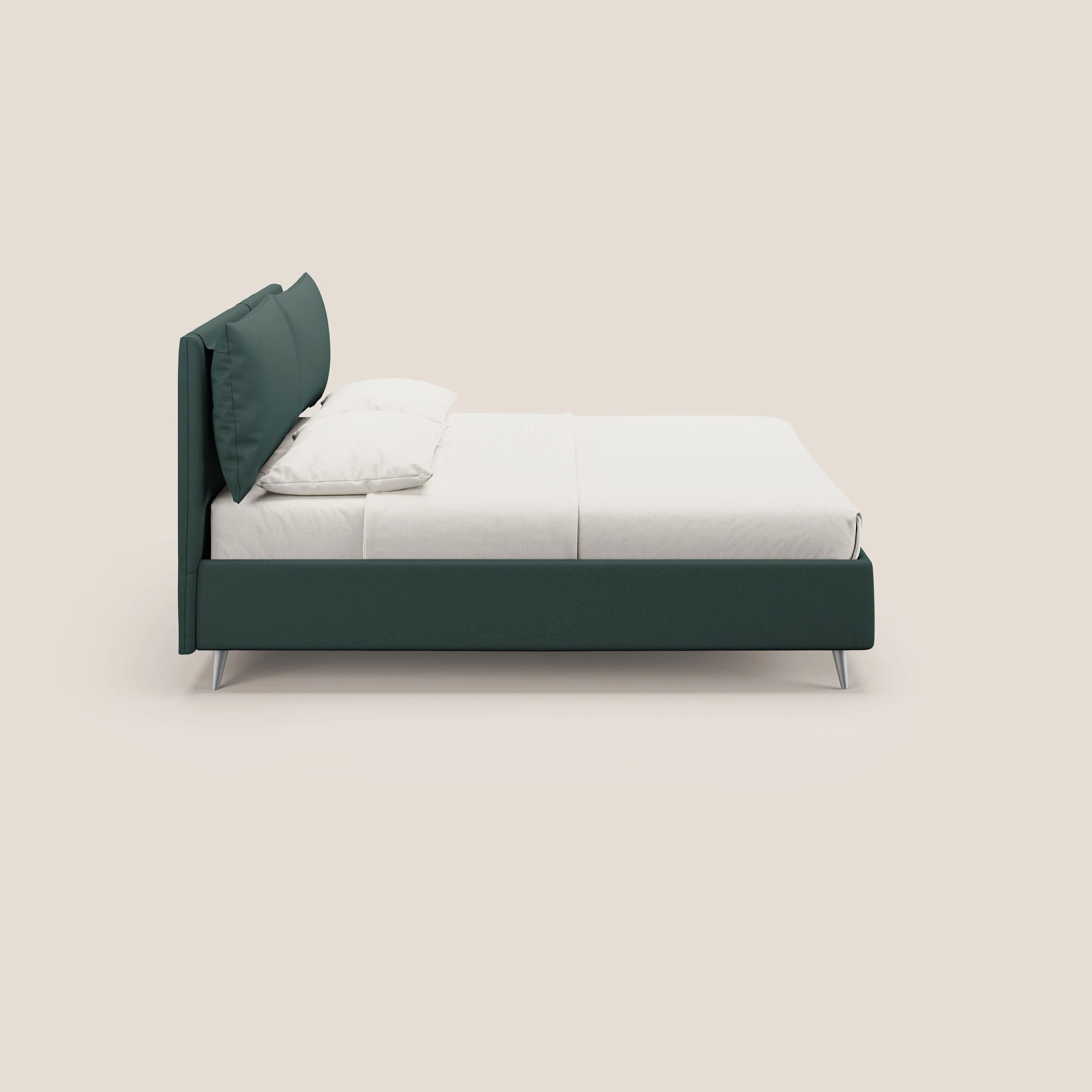 Elsa lit rembourré avec coffre de rangement en tissu détachable T05 vert - Image 4