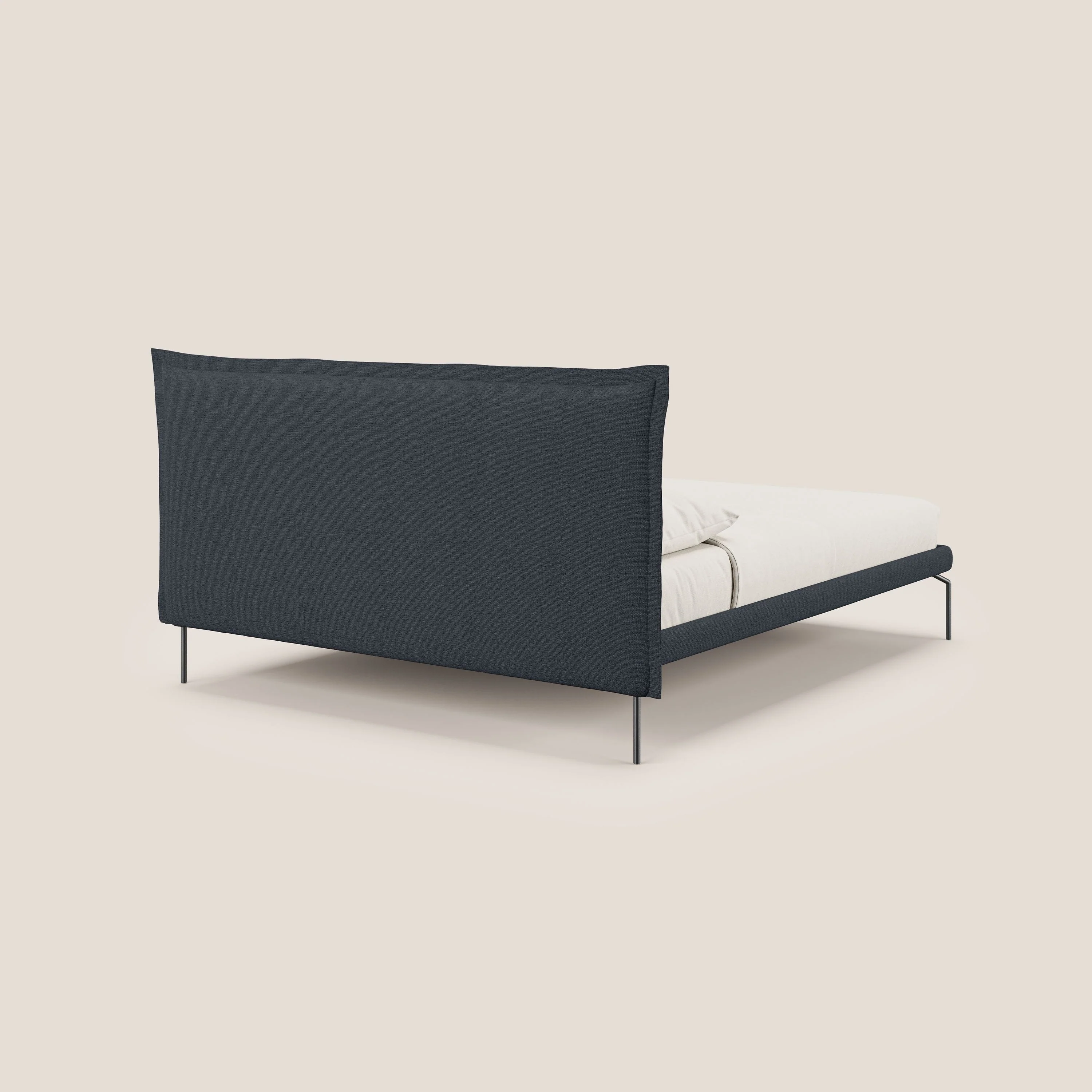 Eric lit rembourré au design minimaliste en tissu imperméable T14 bleu - Image 4