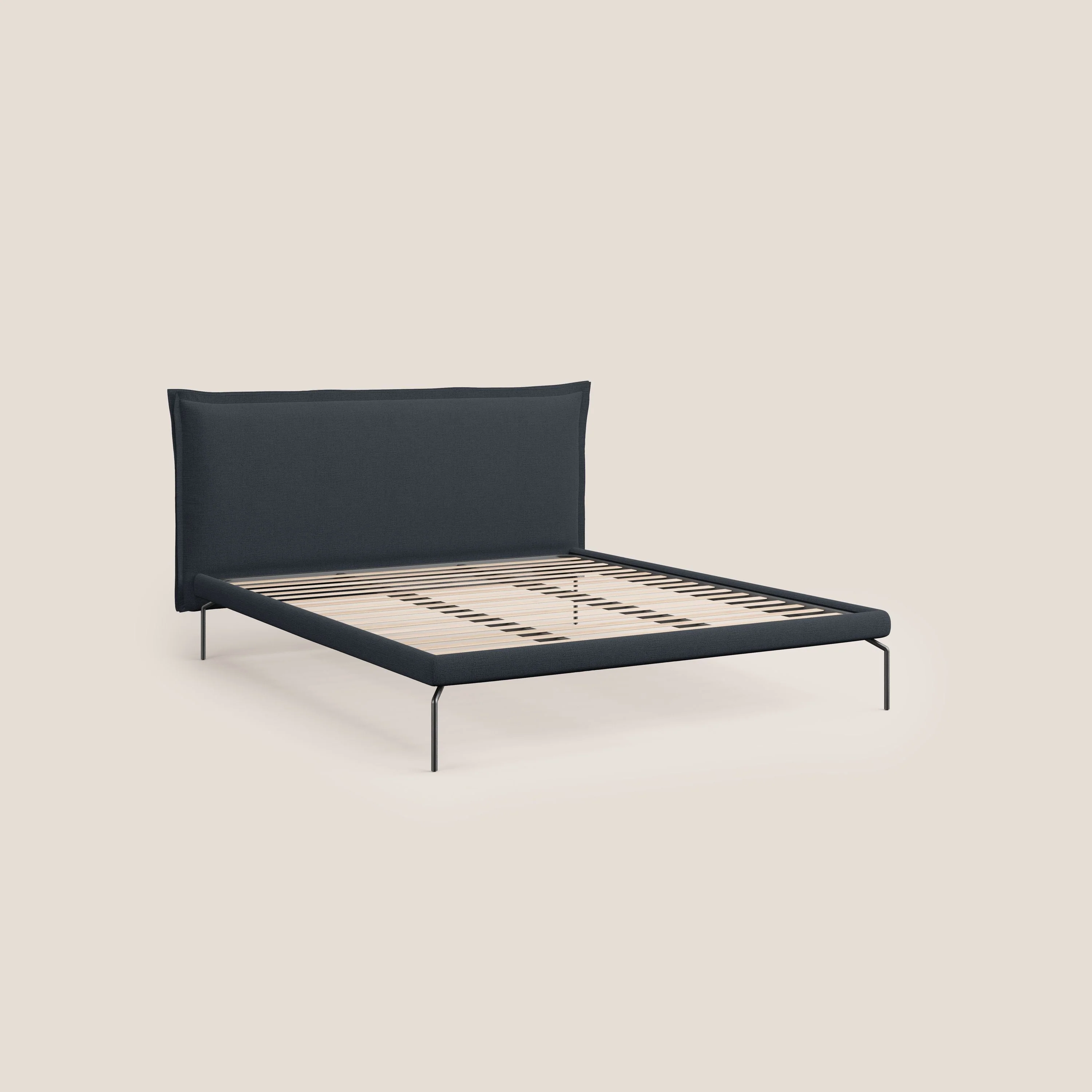 Eric lit rembourré au design minimaliste en tissu imperméable T14 bleu - Image 7