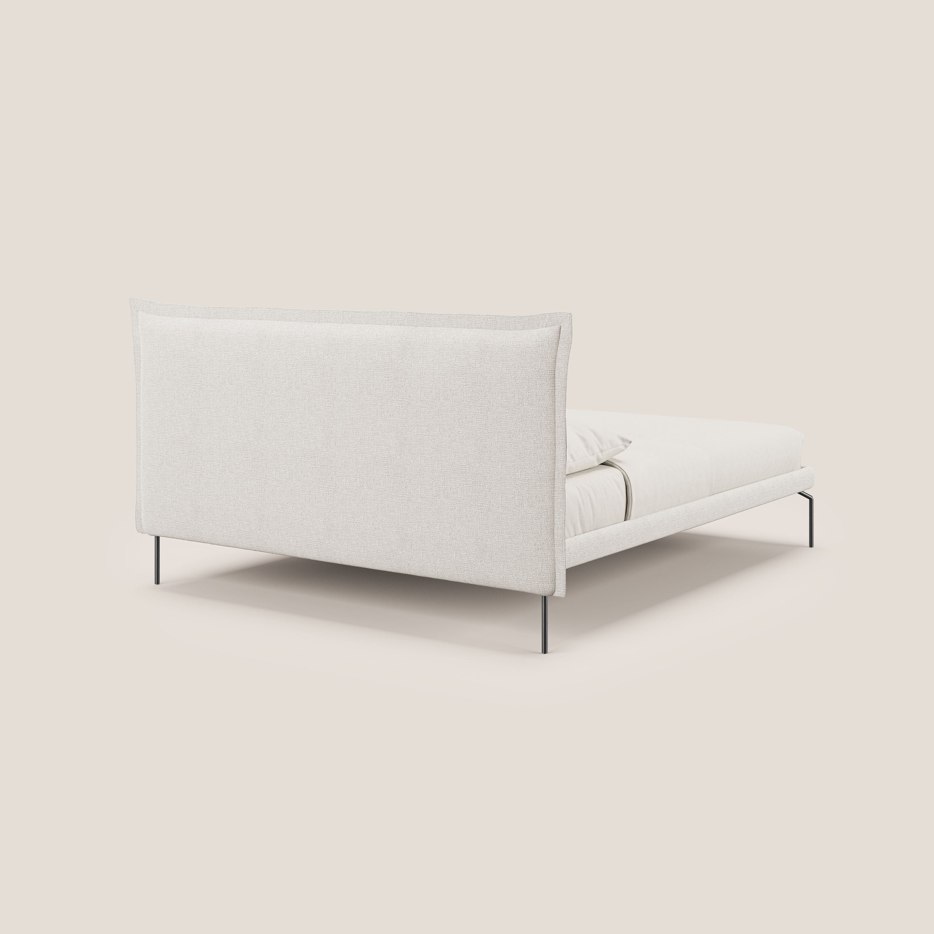 Eric lit rembourré au design minimaliste en tissu imperméable T14 crème - Image 4