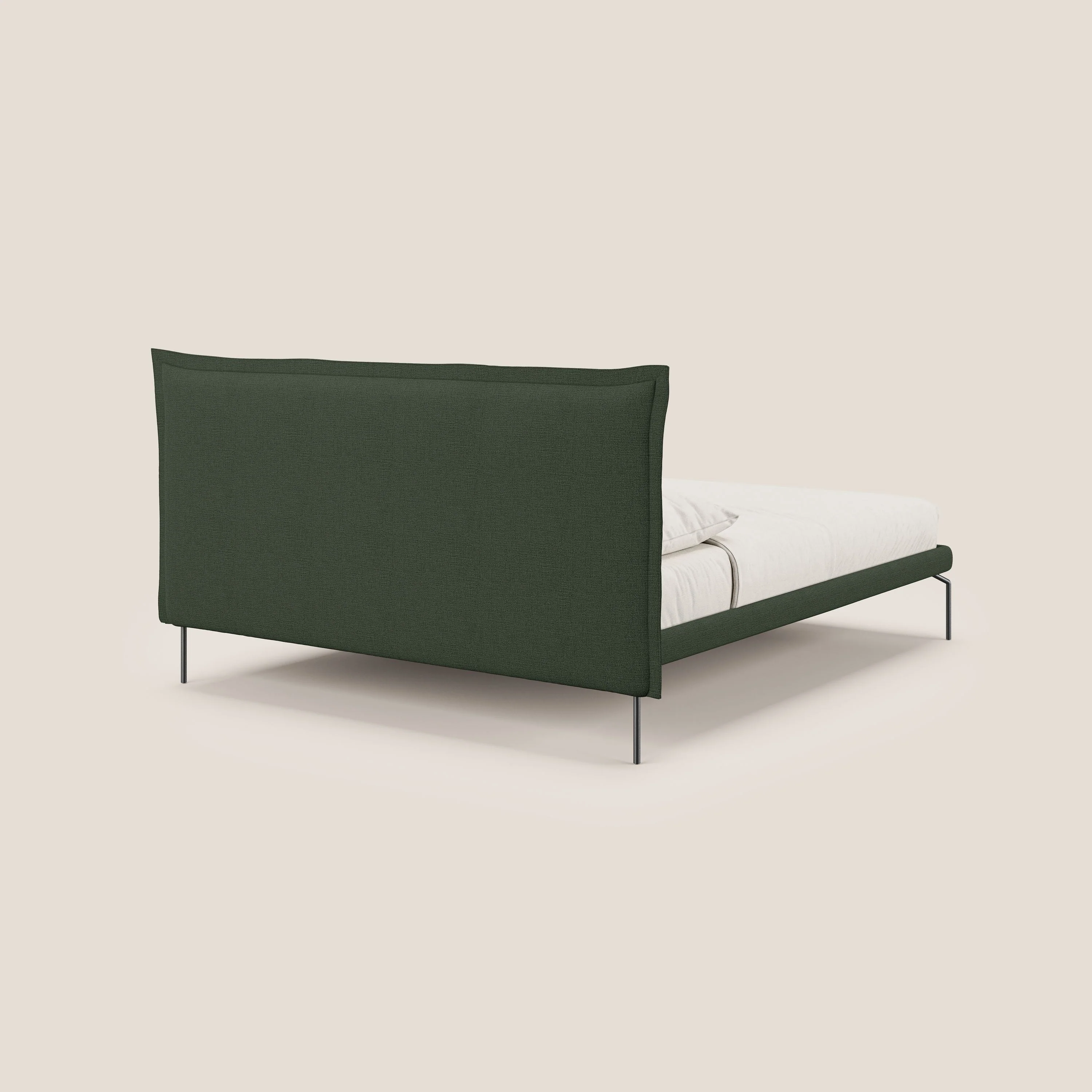 Eric lit rembourré au design minimaliste en tissu imperméable T14 vert - Image 4
