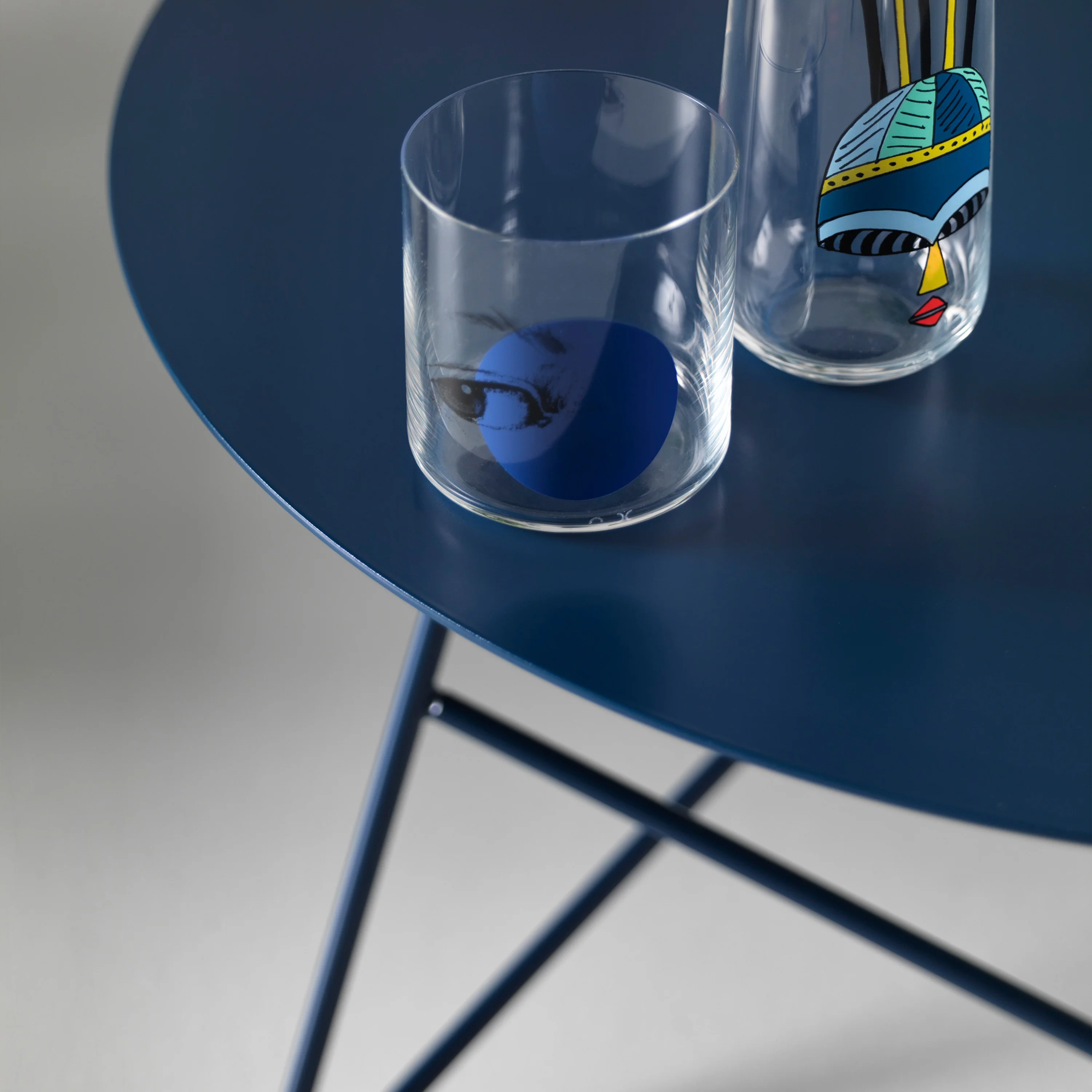 Ermione Table basse ronde pour salon en métal h25 - Image 4