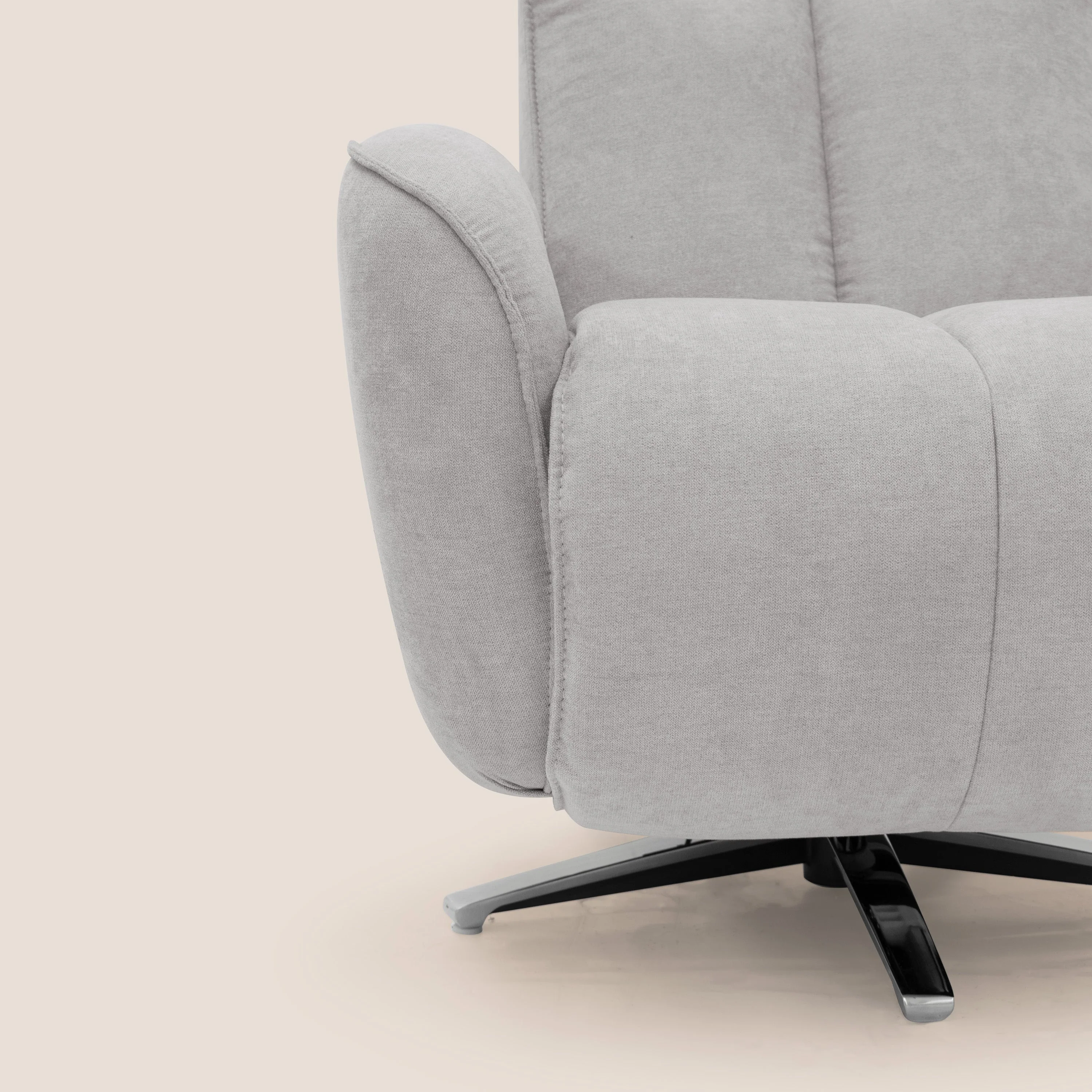 EVA fauteuil RELAX en tissu imperméable T02 gris clair - Image 6