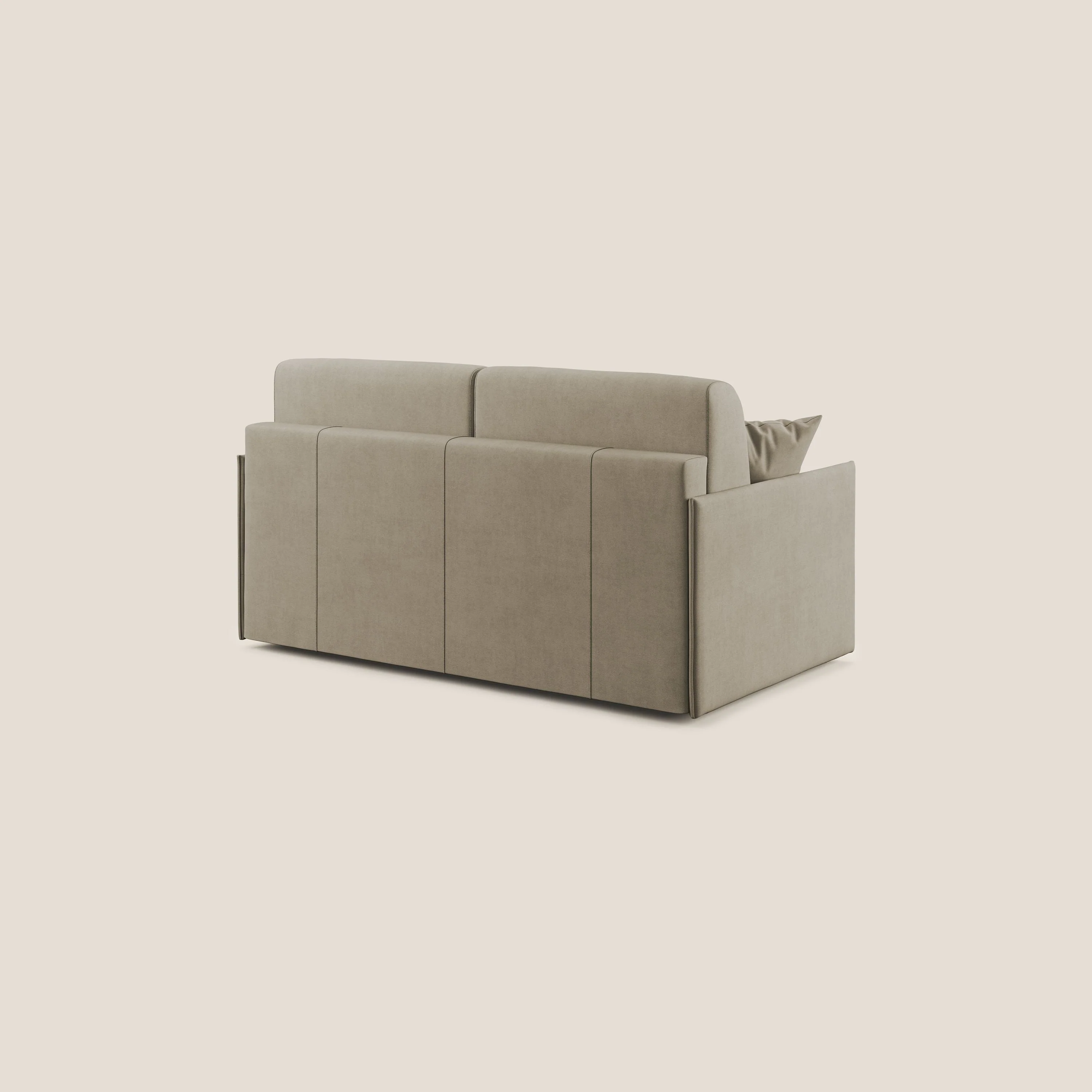 Evans canapé convertible en tissu doux imperméable T02 beige - Image 5