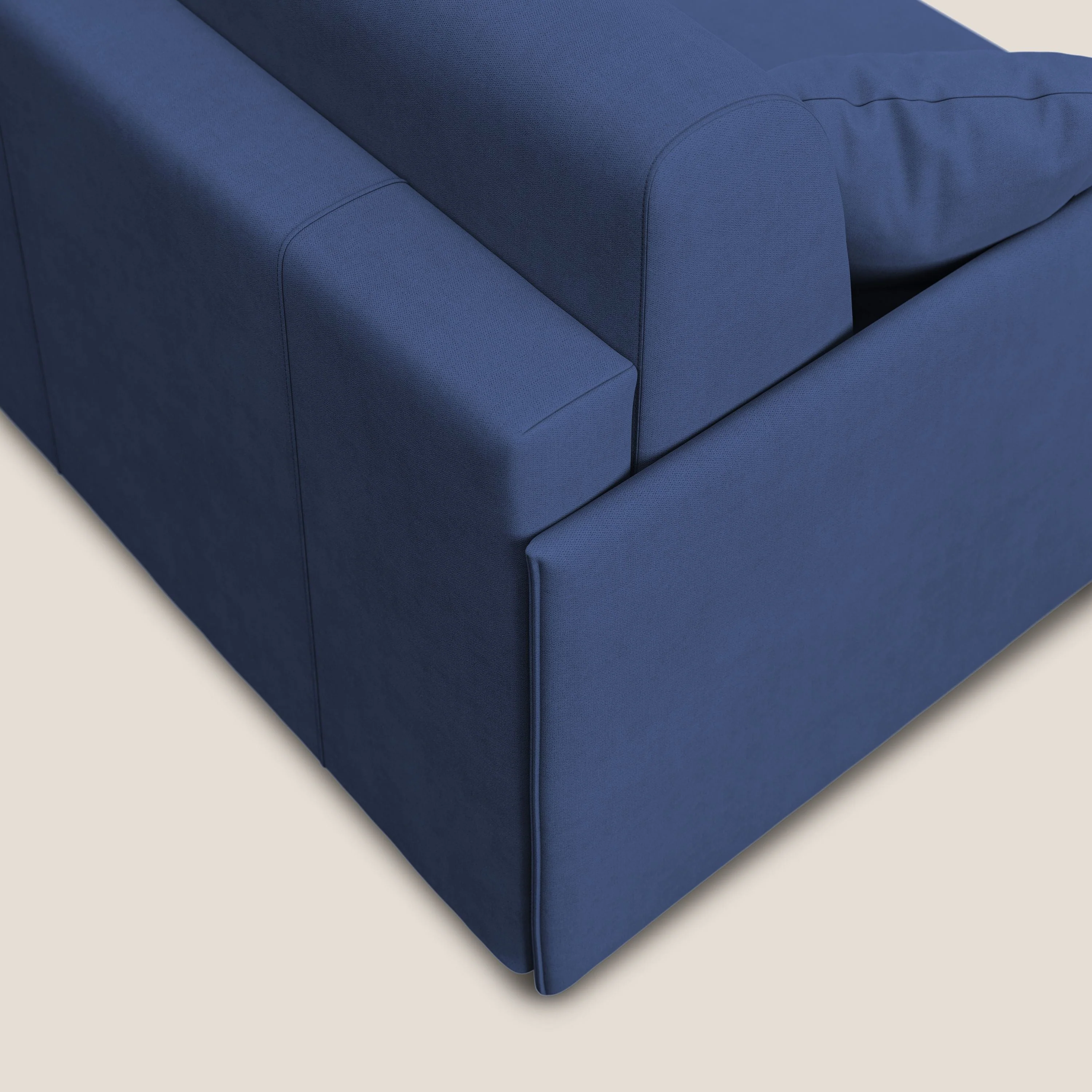 Evans canapé convertible en tissu doux imperméable T02 bleu - Image 7