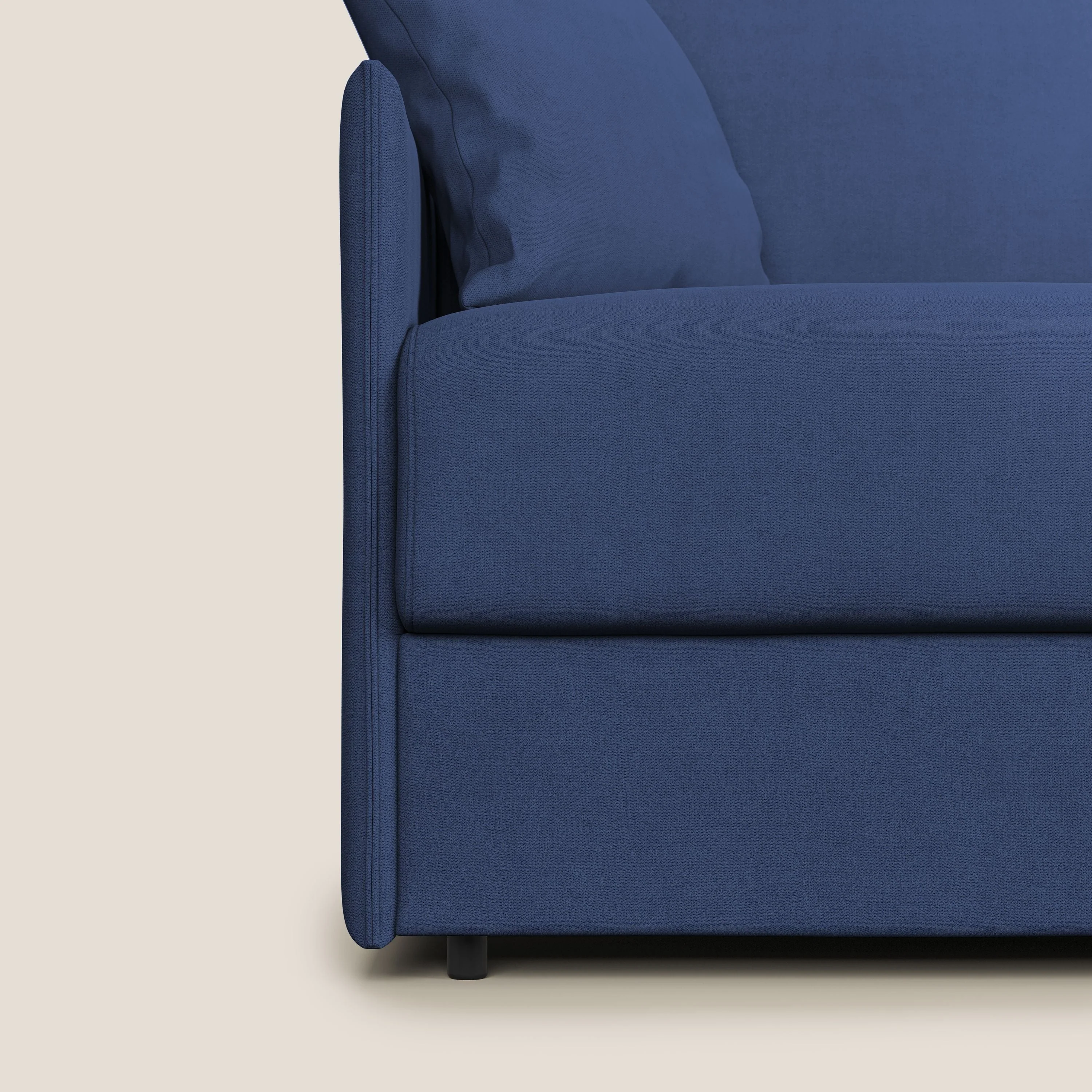 Evans canapé convertible en tissu doux imperméable T02 bleu - Image 8
