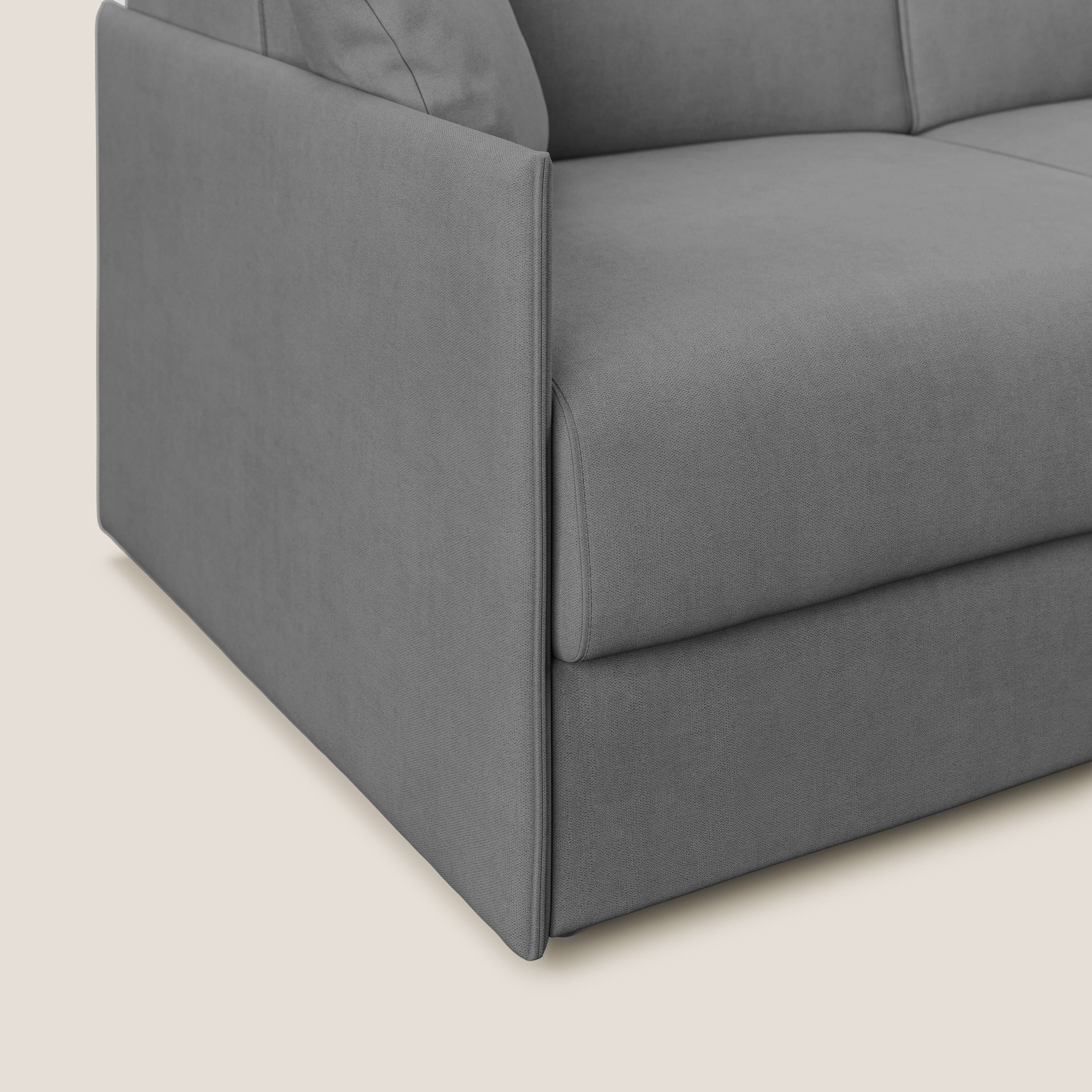 Evans canapé convertible en tissu doux imperméable T02 gris - Image 6