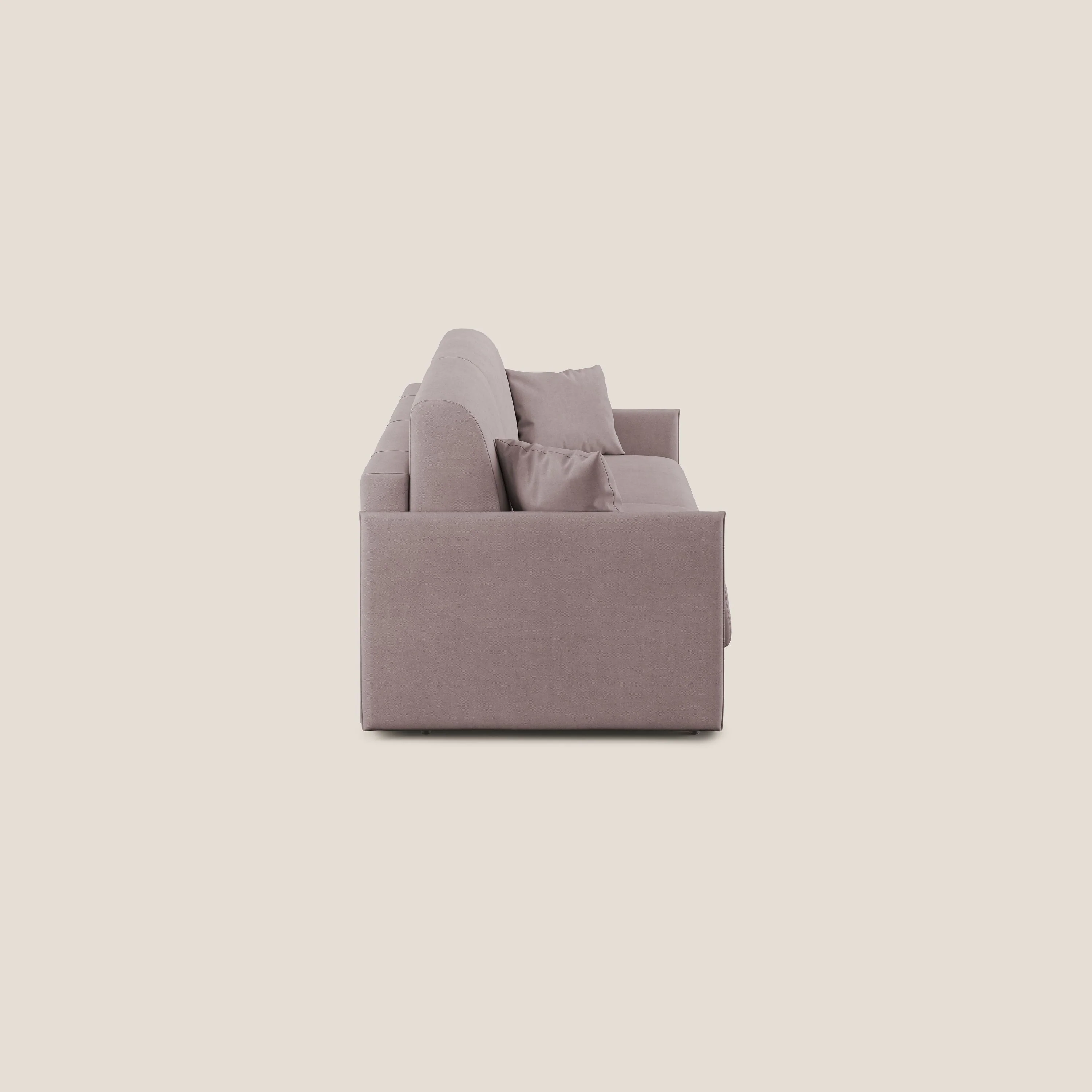 Evans canapé convertible en tissu doux imperméable T02 rose - Image 4