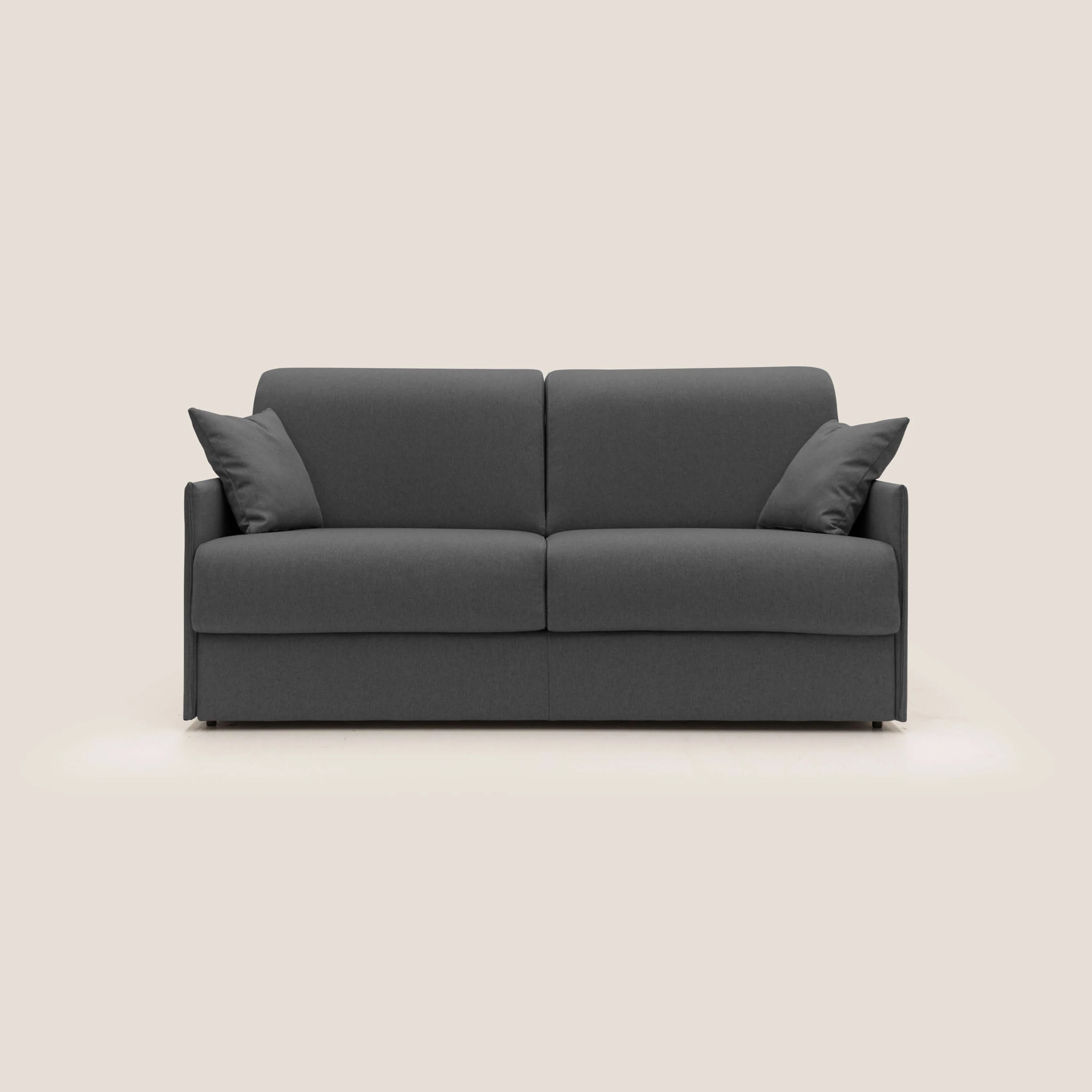 Evans Canapé convertible en tissu imperméable T13 anthracite