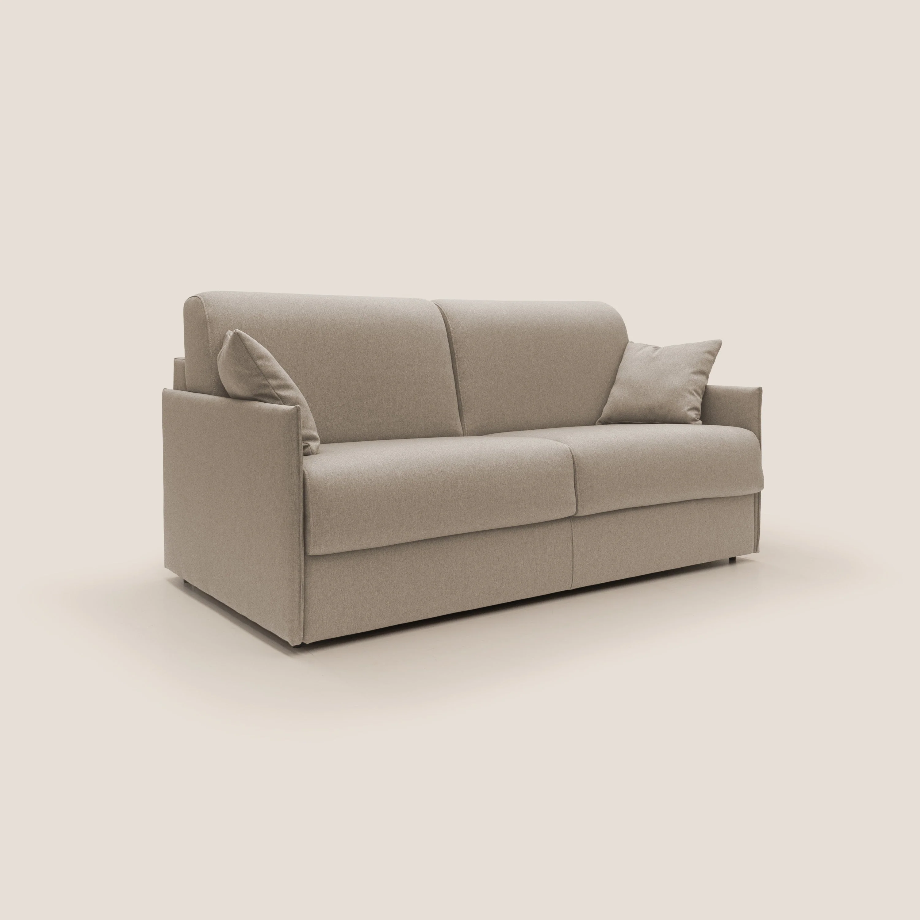 Evans Canapé convertible en tissu imperméable T13 beige - Image 4