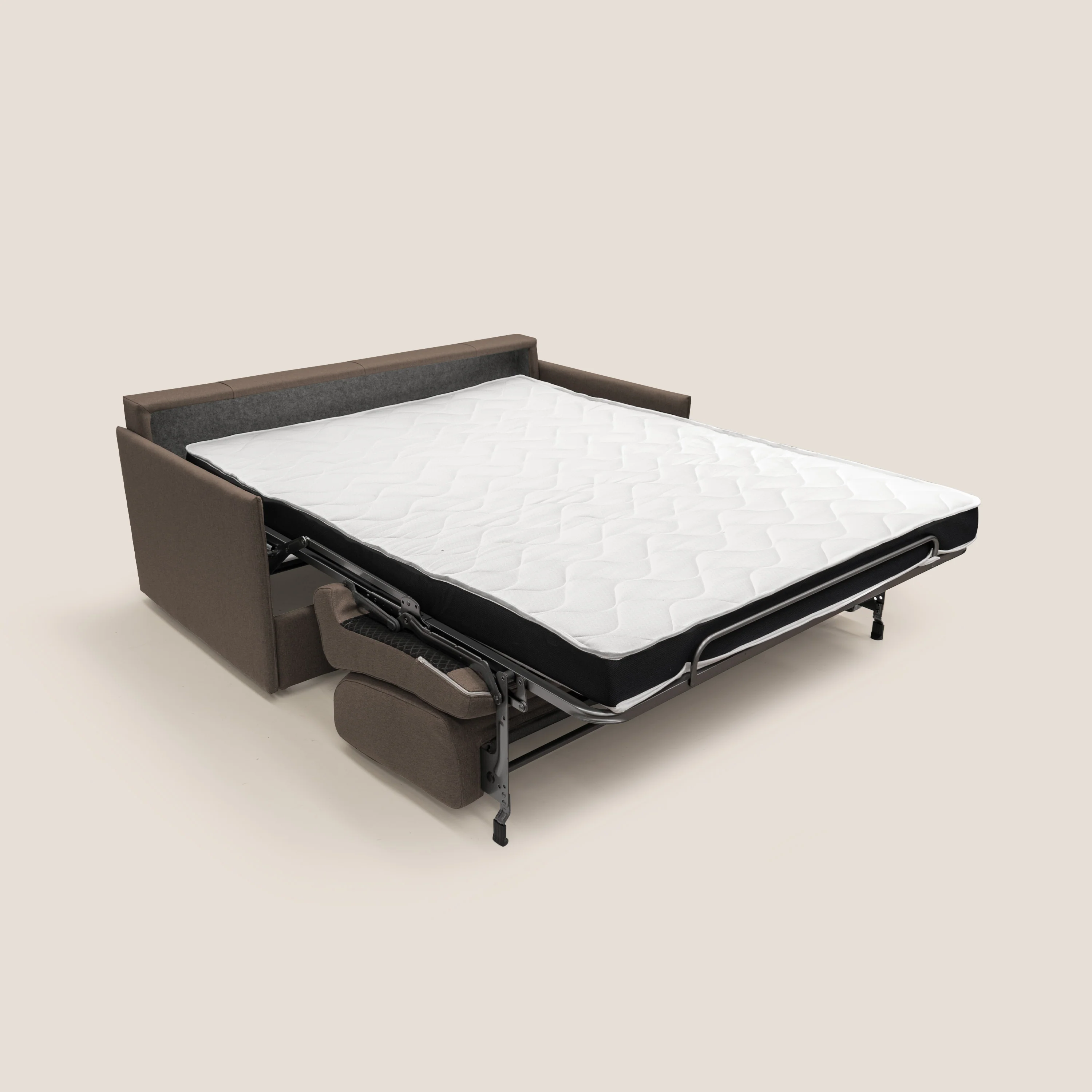 Evans Canapé convertible en tissu imperméable T13 marron - Image 2