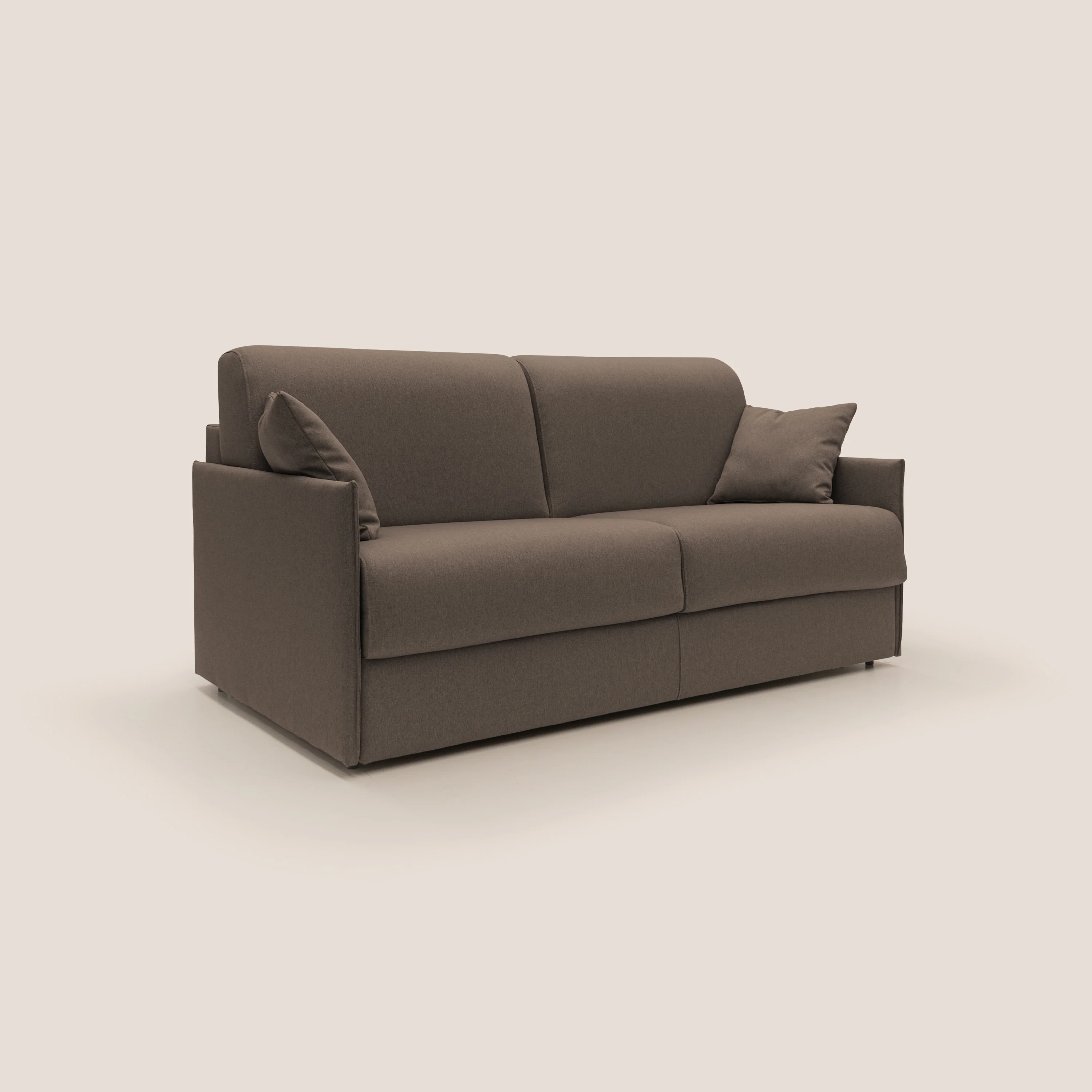 Evans Canapé convertible en tissu imperméable T13 marron - Image 4