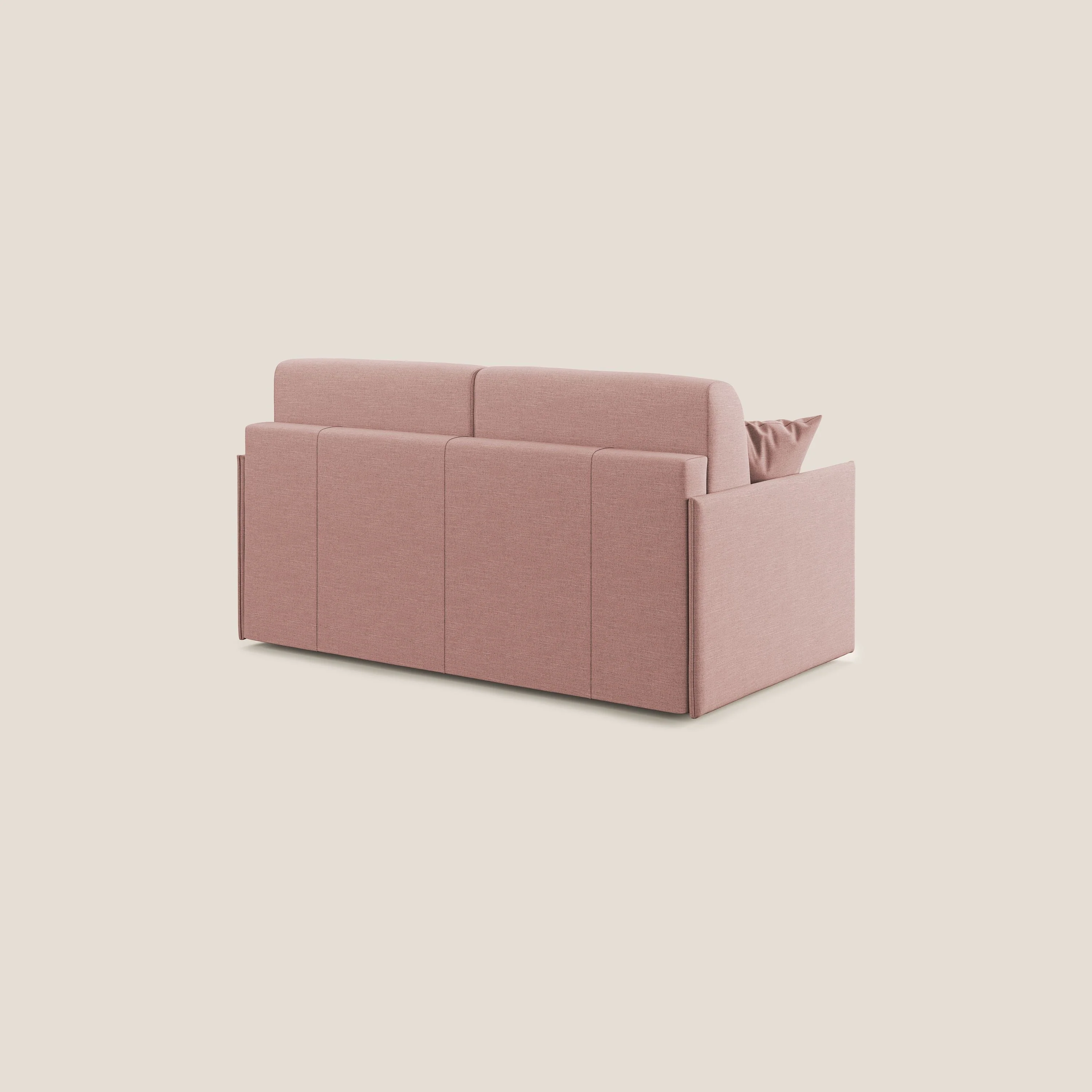 Evans canapé lit convertible en tissu recyclé saumon - Image 5