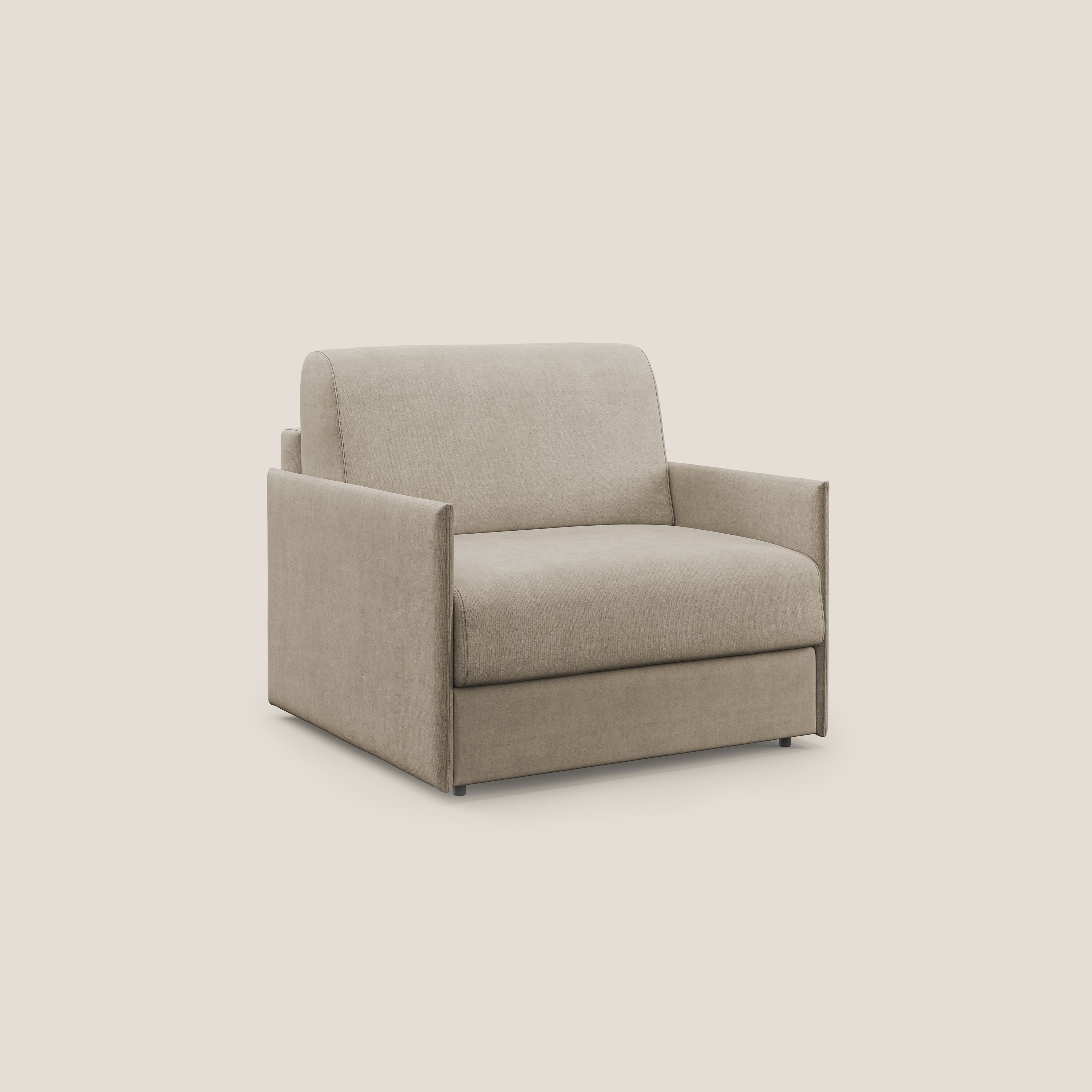 Evans fauteuil convertible en tissu imperméable T02 beige - Image 3