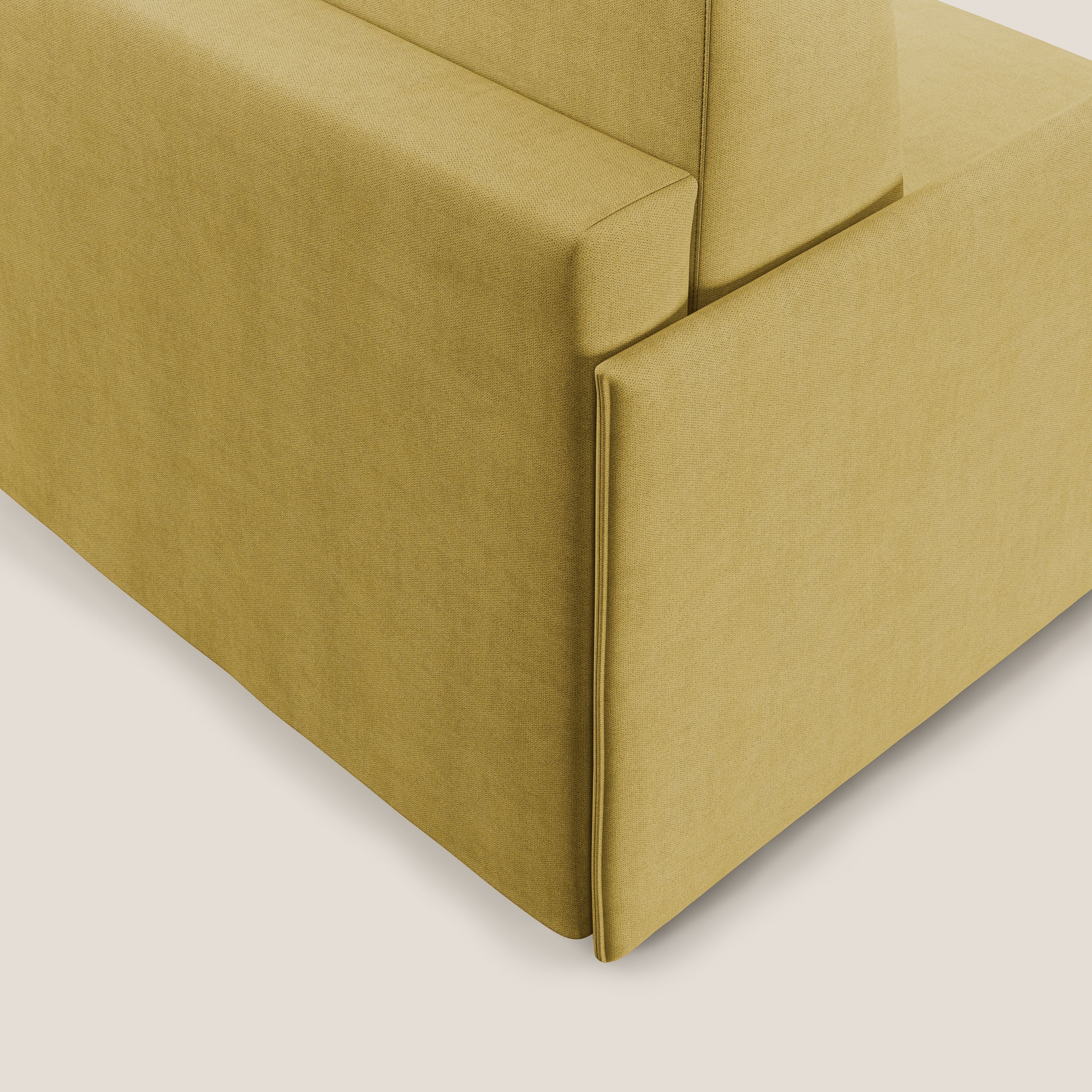 Evans fauteuil convertible en tissu imperméable T02 jaune - Image 6