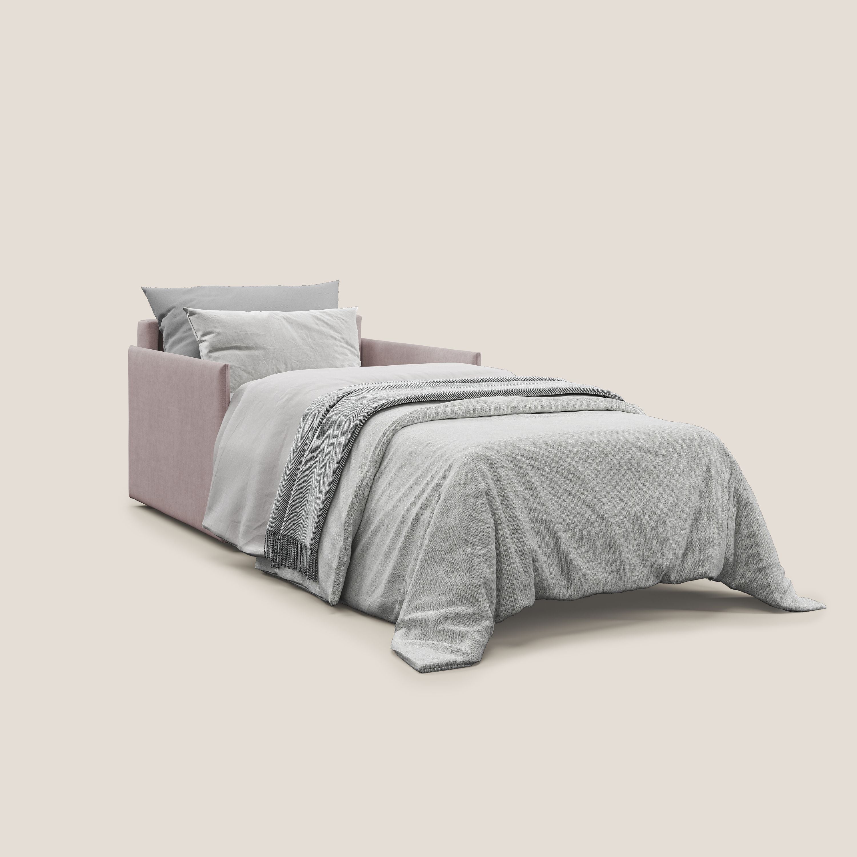 Evans fauteuil convertible en tissu imperméable T02 rose - Image 2