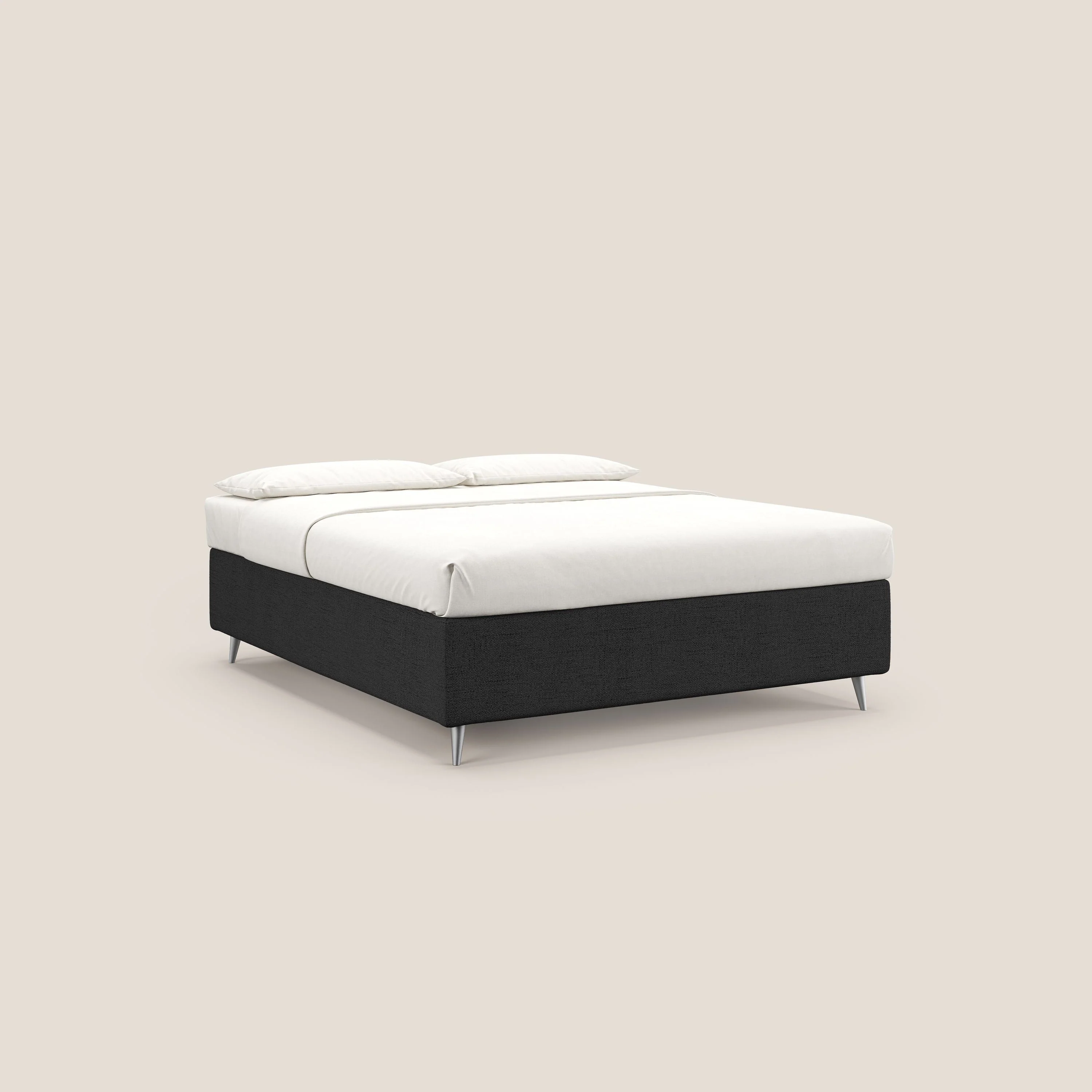 Febe sommier compact avec coffre de grande capacité en tissu imperméable T03 anthracite