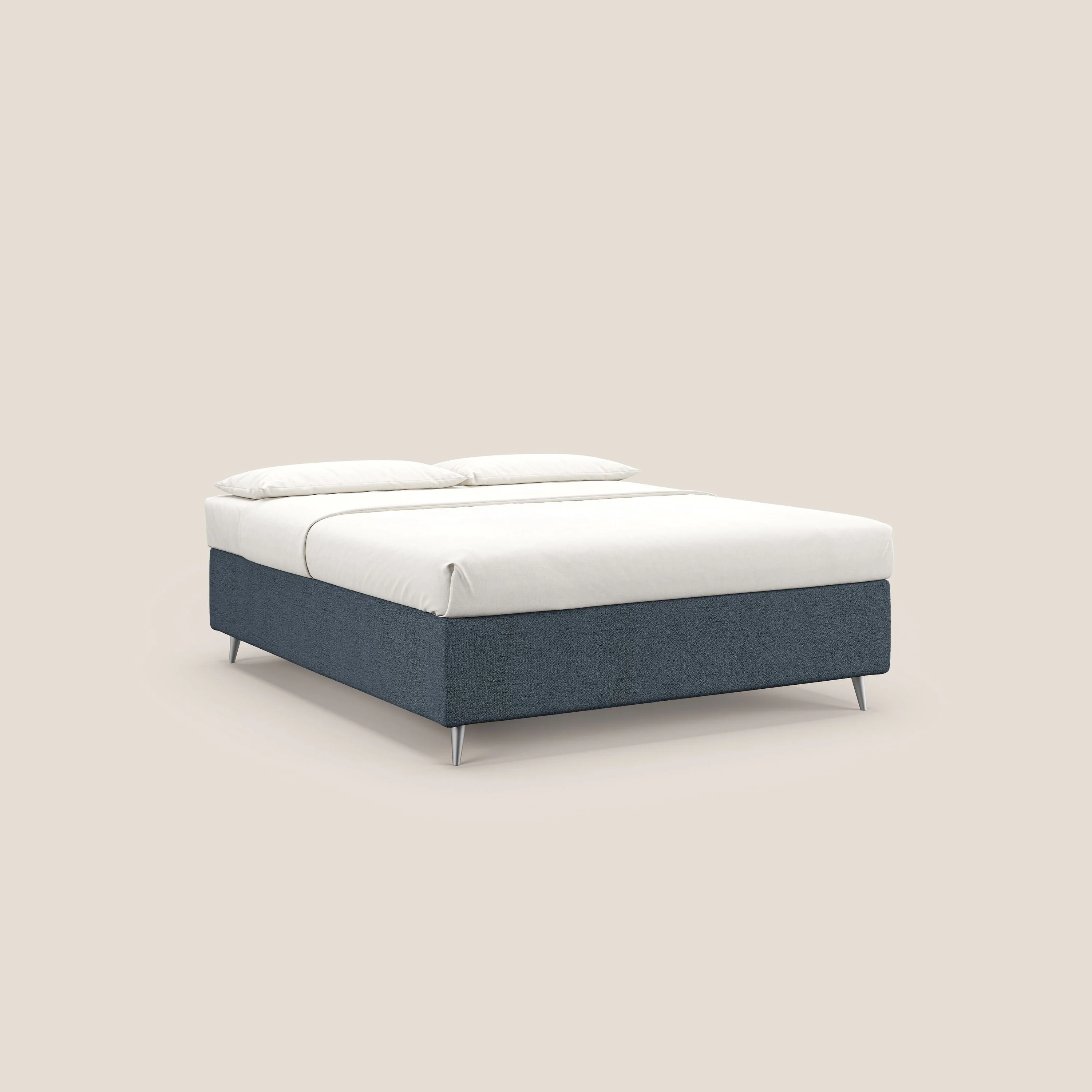 Febe sommier compact avec coffre de grande capacité en tissu imperméable T03 bleu