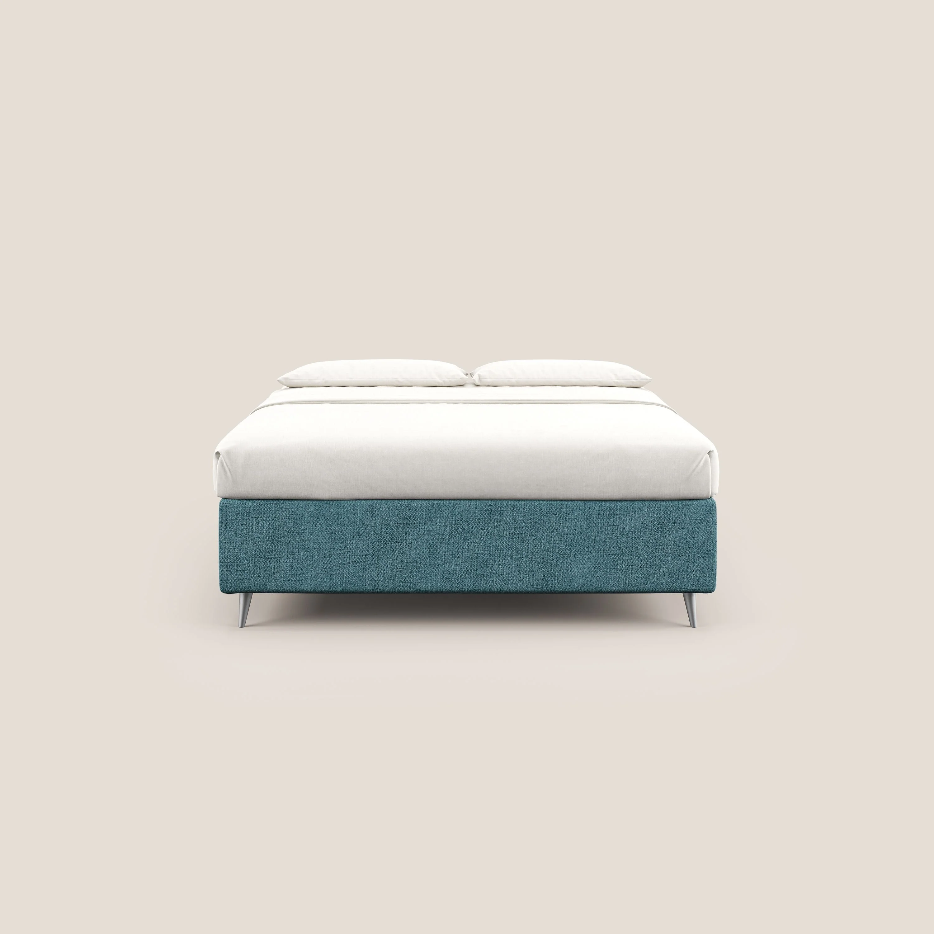 Febe sommier compact avec coffre de grande capacité en tissu imperméable T03 bleu ciel - Image 3