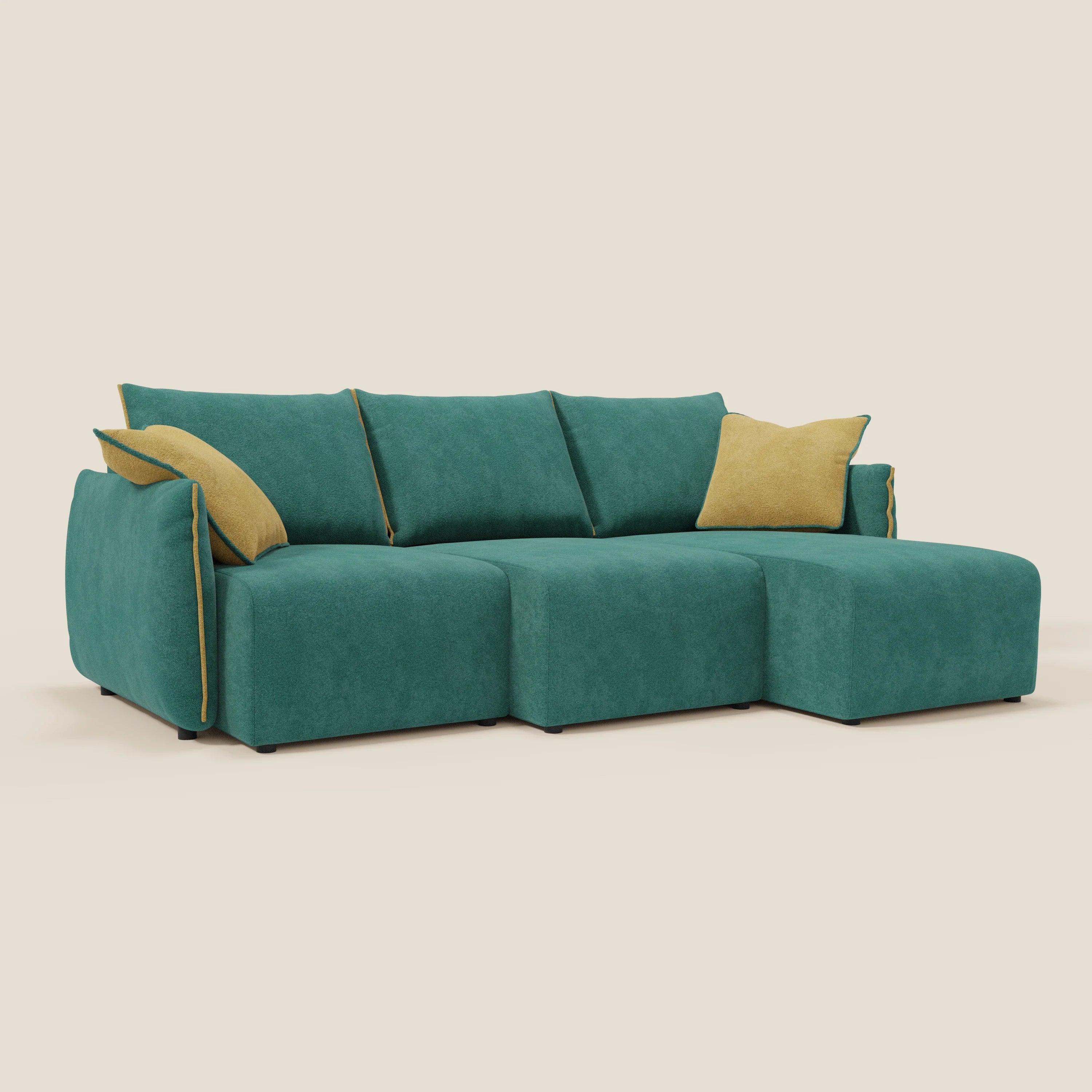 Flexar Canapé d'angle réversible avec assises coulissantes en bouclette douce imperméable T07 - Image 2