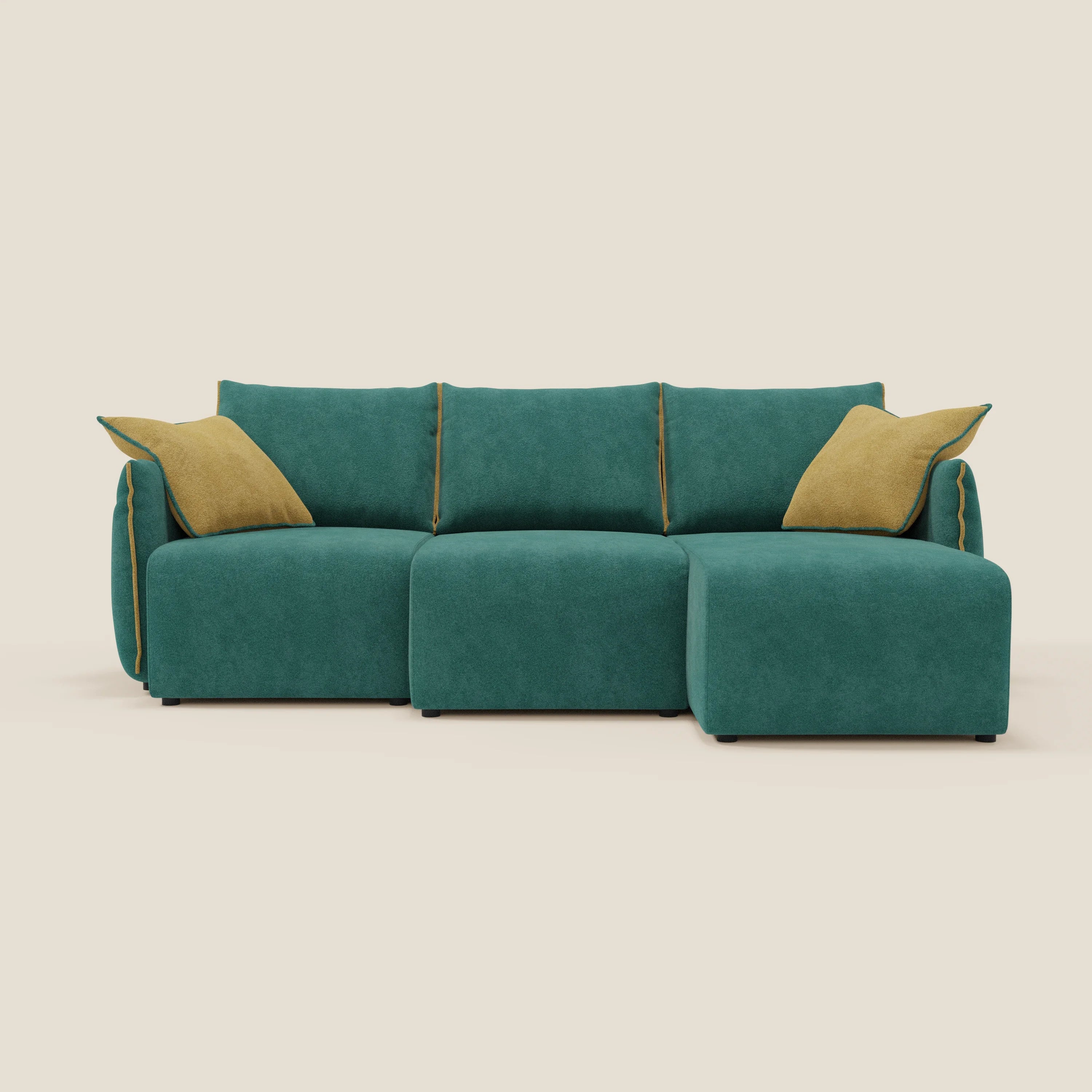 Flexar Canapé d'angle réversible avec assises coulissantes en bouclette douce imperméable T07 - Image 7