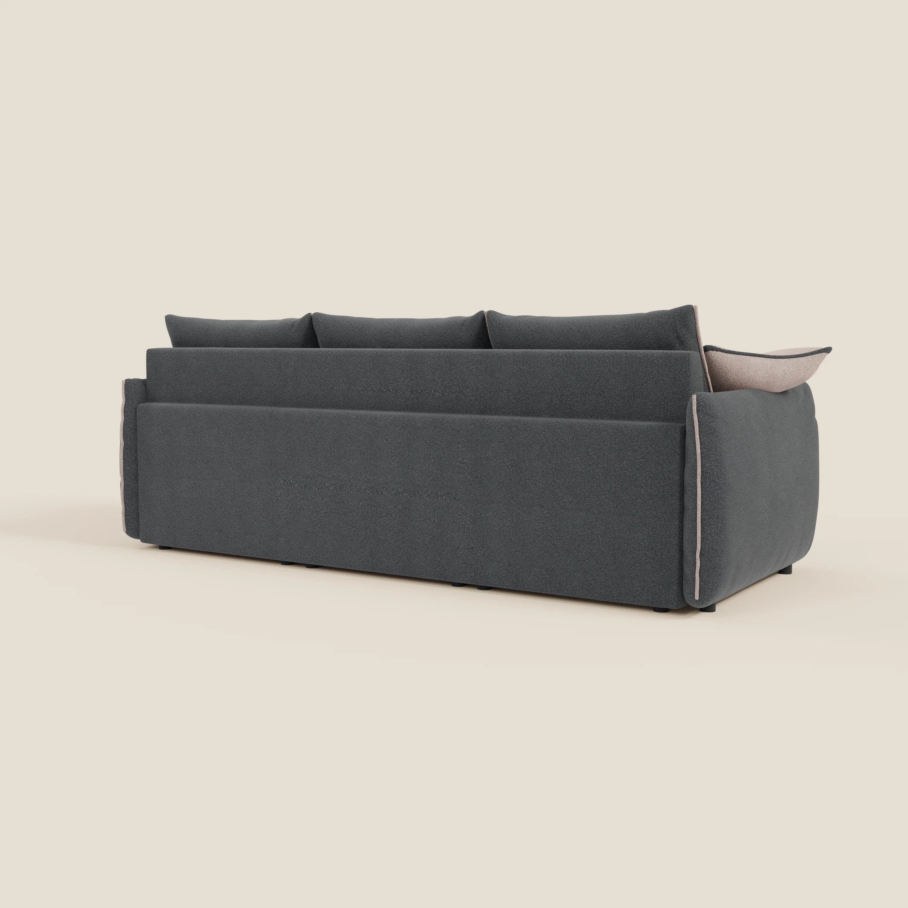 Flexar Canapé d'angle réversible avec assises coulissantes en bouclette douce imperméable T07 - Image 9