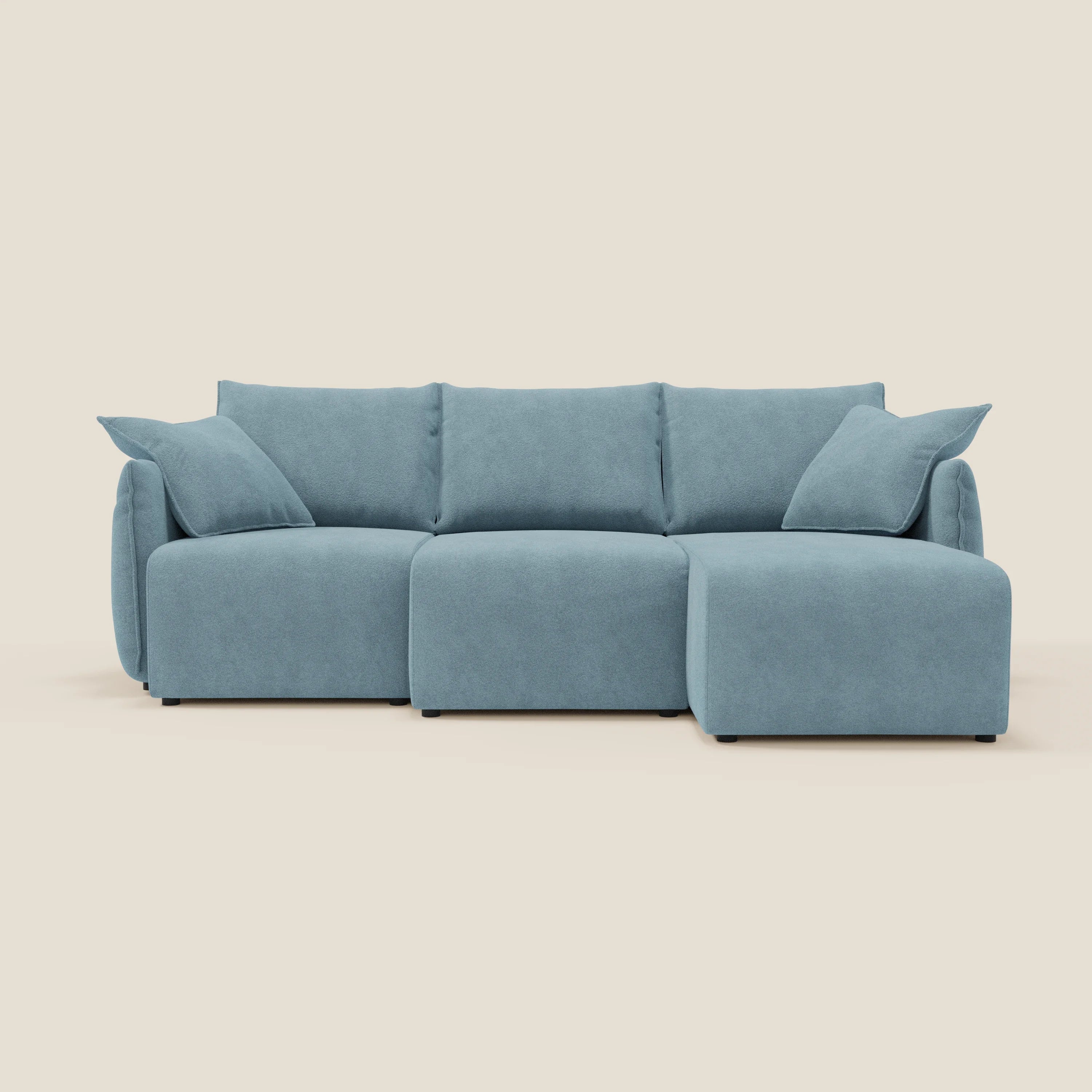 Flexar Canapé d'angle réversible avec assises coulissantes en bouclette douce imperméable T07 - Image 7