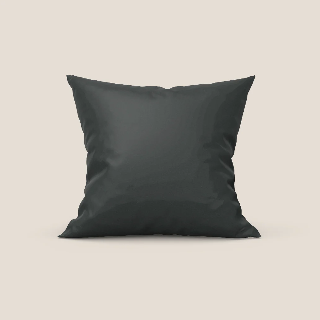 Coussin Florida disponible en plusieurs couleurs, fabriqué en simili cuir résistant et imperméable T04 anthracite.