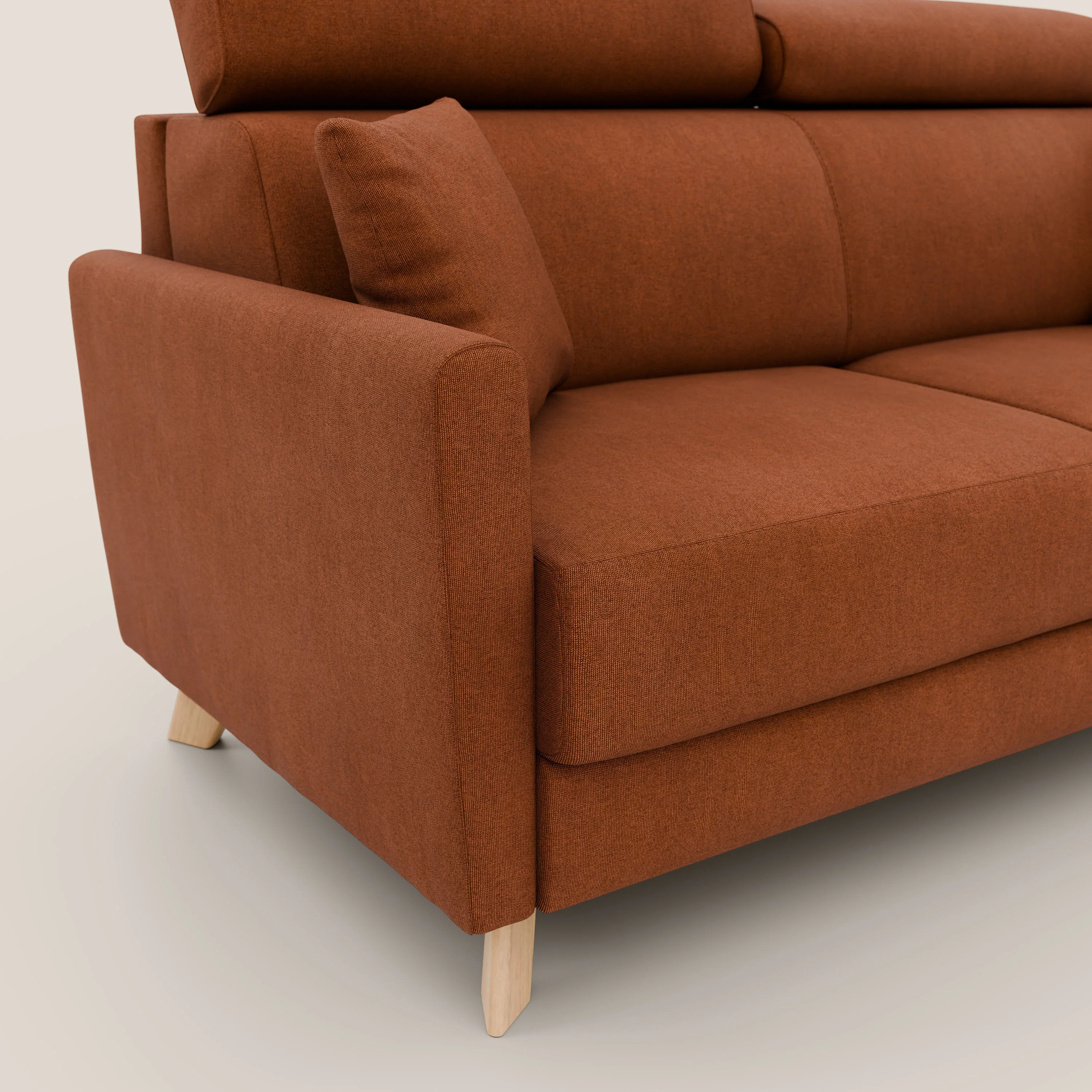 Francy canapé convertible avec têtières réglables en tissu détachable T17 orange - Image 6