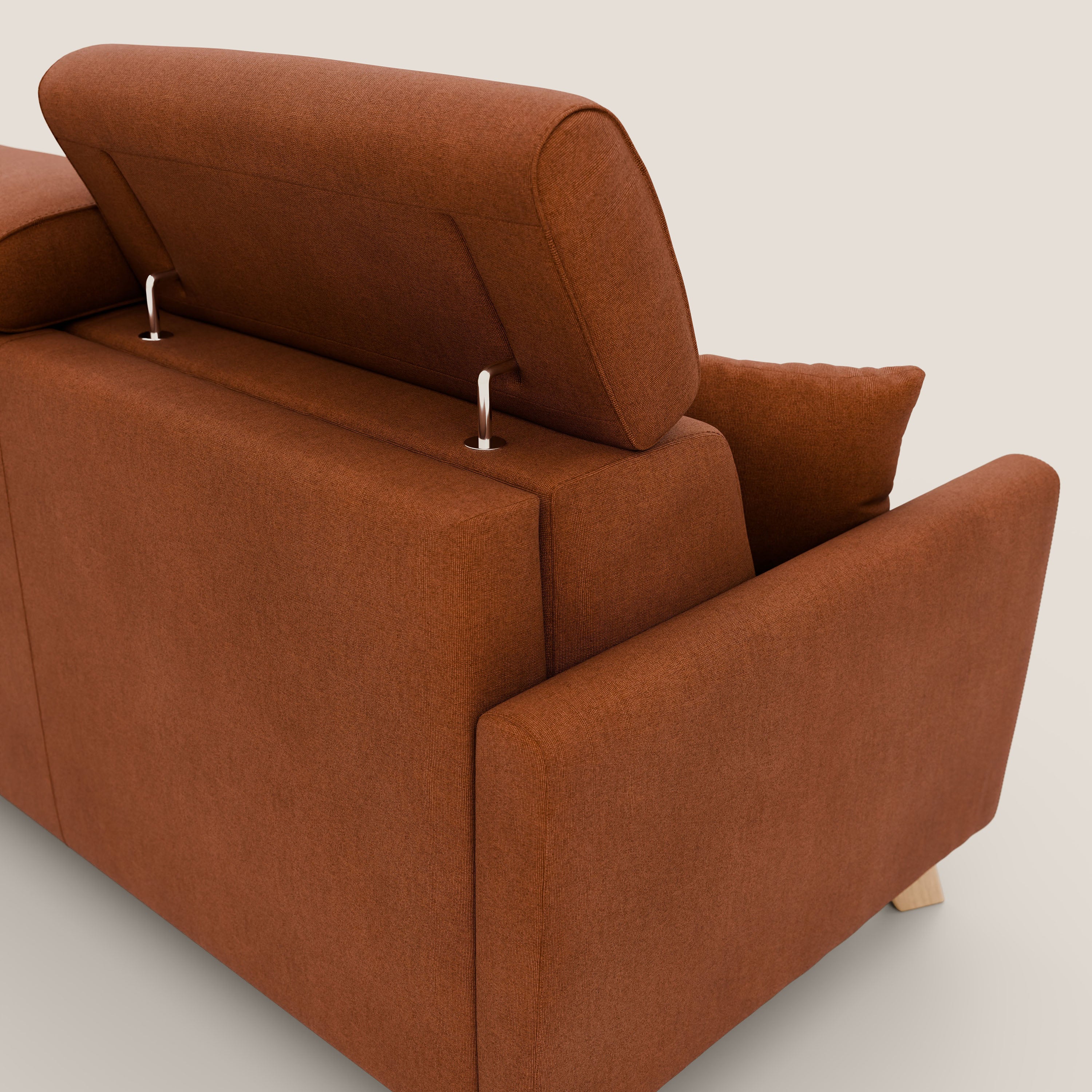 Francy canapé convertible avec têtières réglables en tissu détachable T17 orange - Image 8