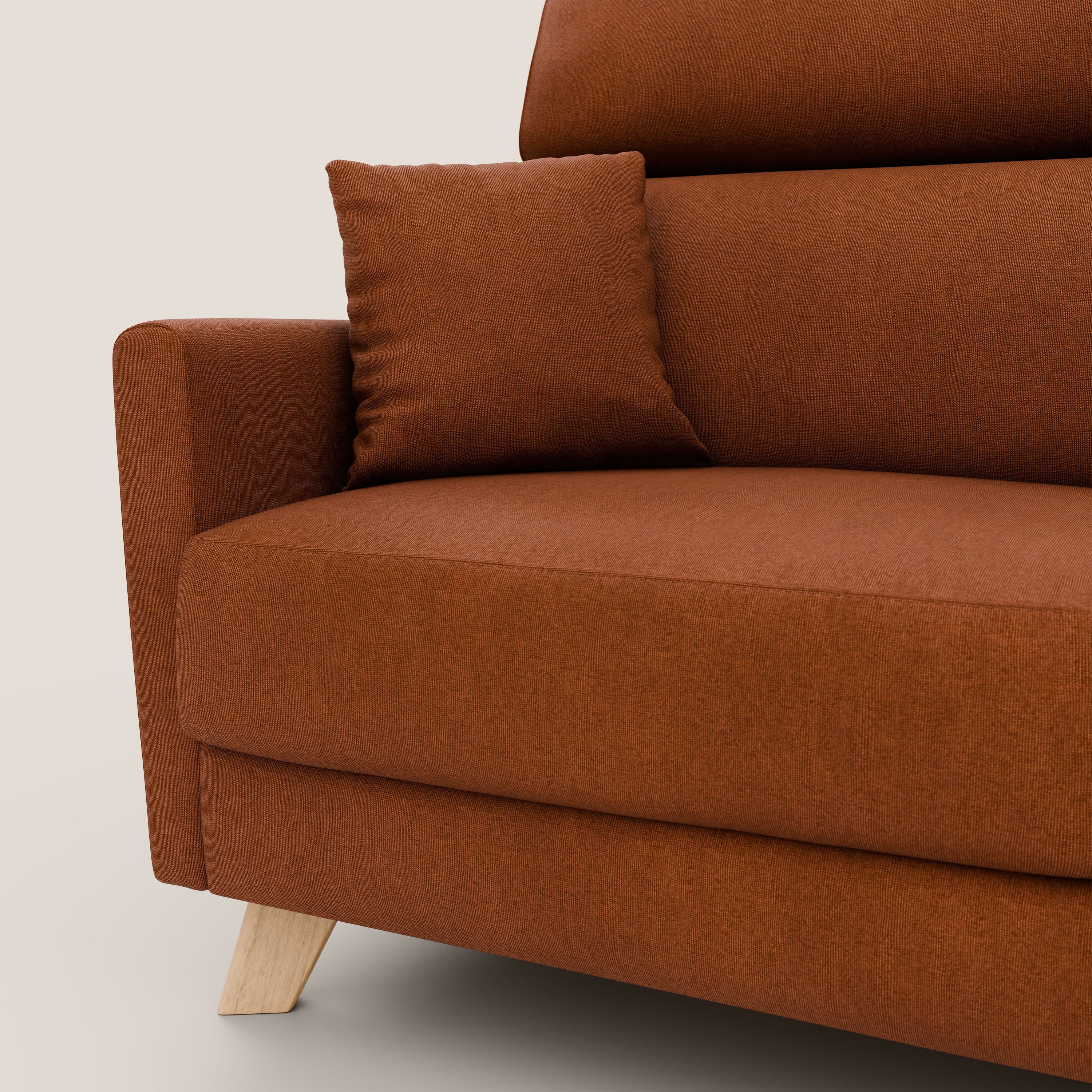 Francy canapé convertible avec têtières réglables en tissu détachable T17 orange - Image 9