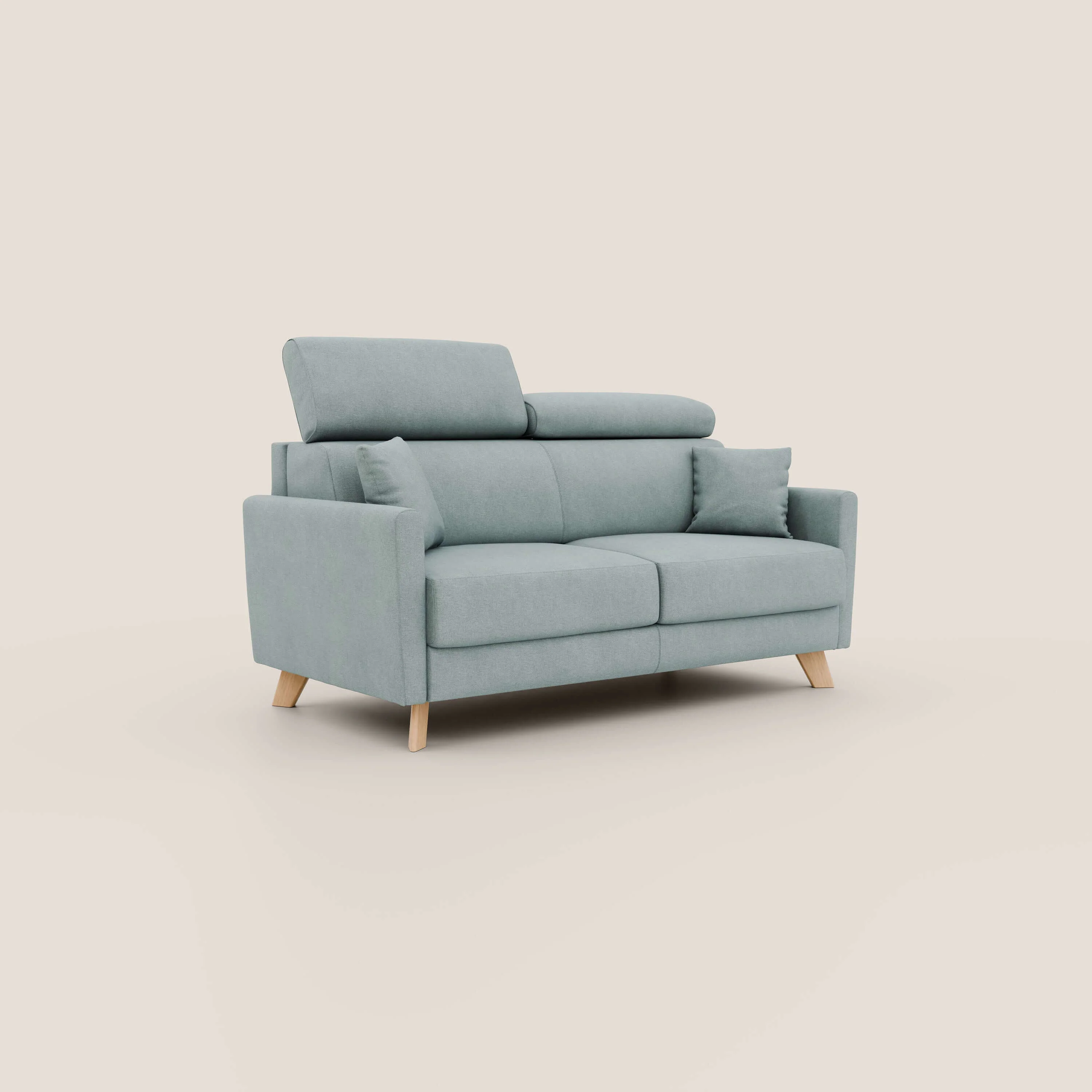 Francy canapé convertible avec têtières réglables en tissu détachable T17 vert aquamarine - Image 4