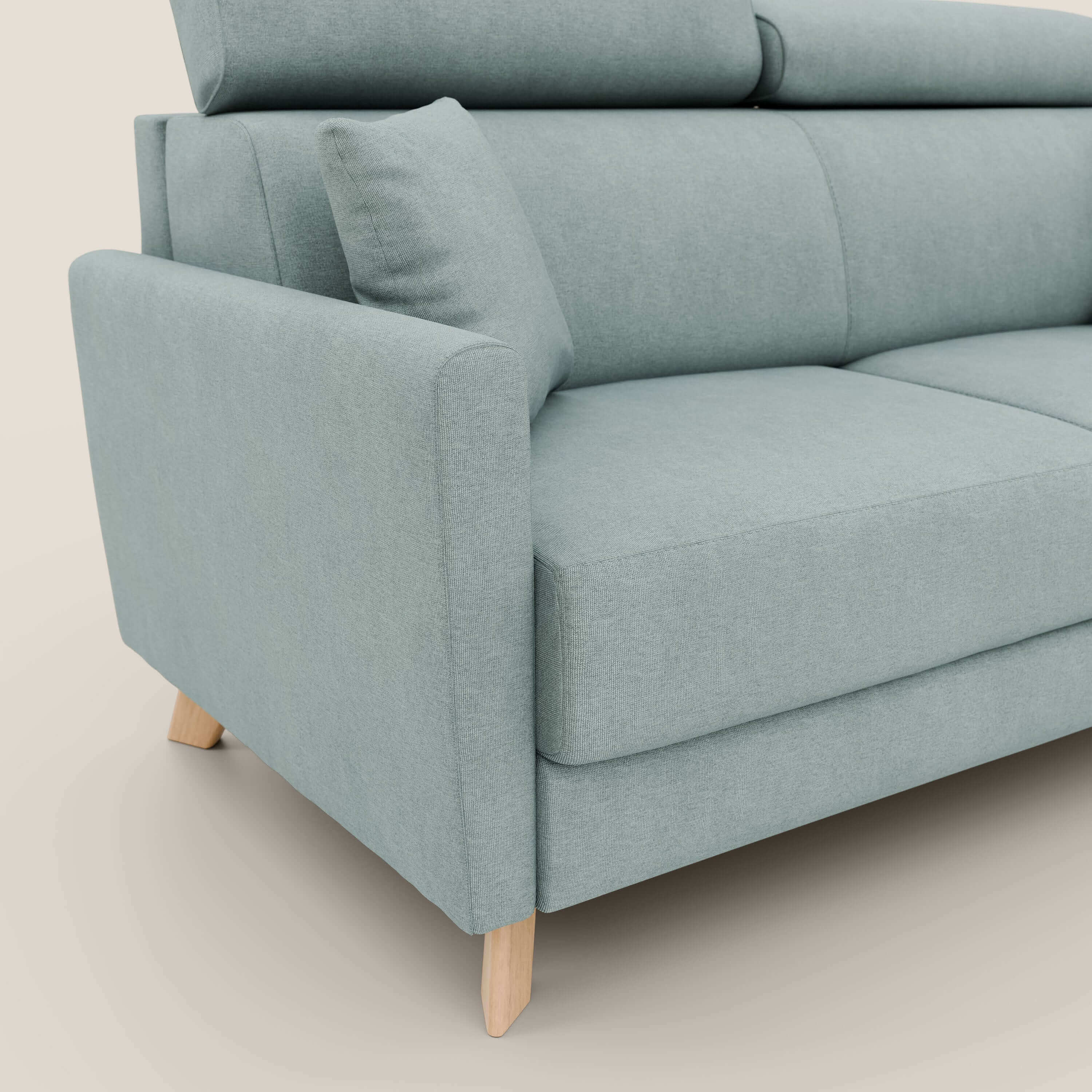Francy canapé convertible avec têtières réglables en tissu détachable T17 vert aquamarine - Image 5