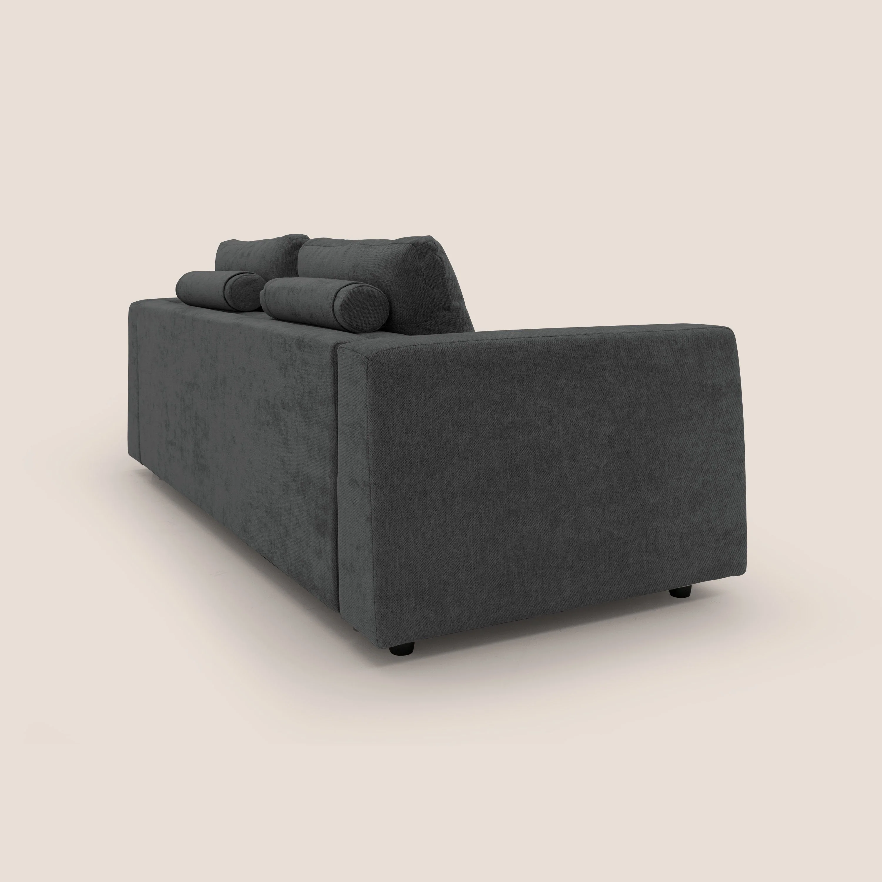 Freia Canapé convertible minimaliste matelas h15cm aux dossiers moelleux en tissu imperméable T14 anthracite - Image 9