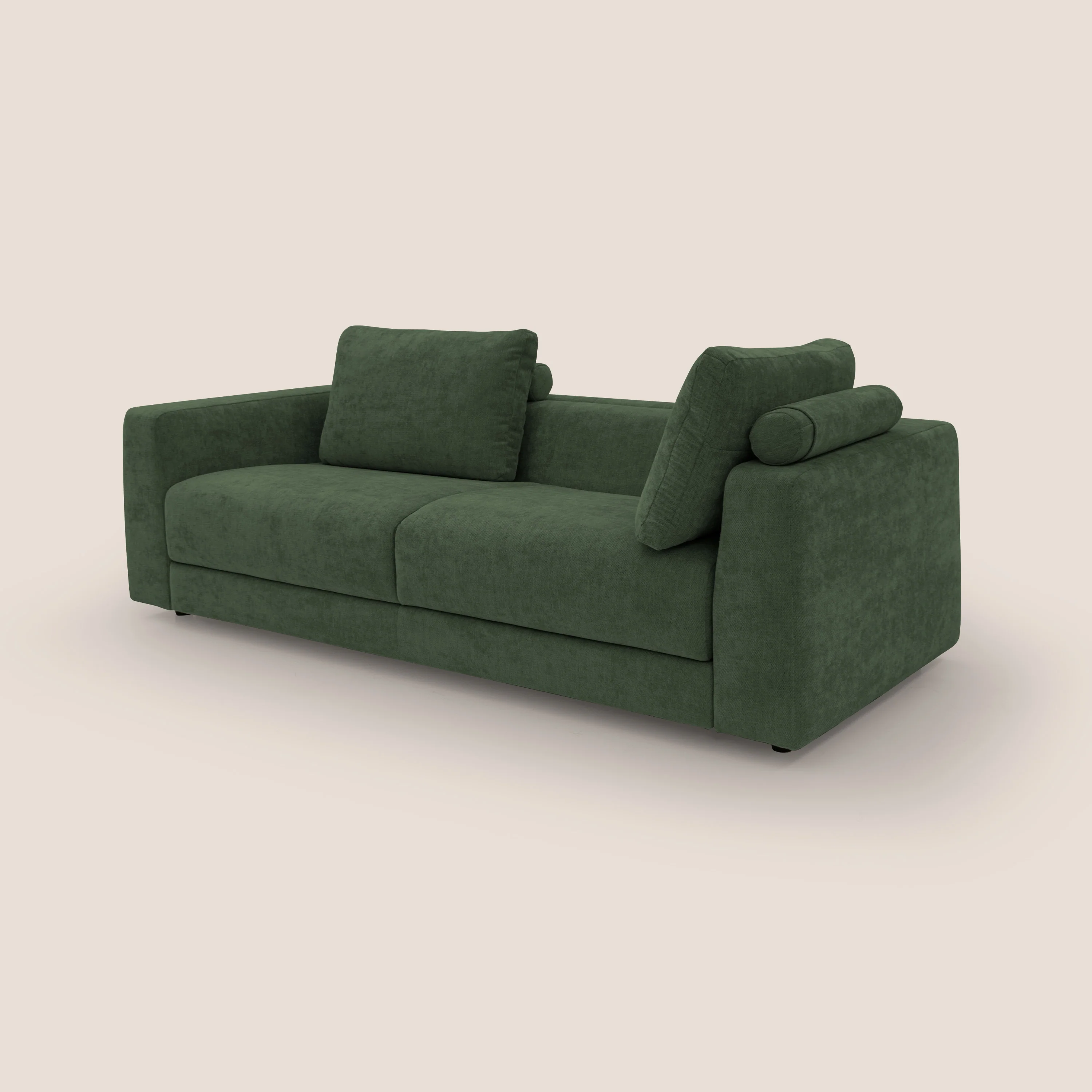 Freia Canapé convertible minimaliste matelas h15cm aux dossiers moelleux en tissu imperméable T14 vert - Image 12