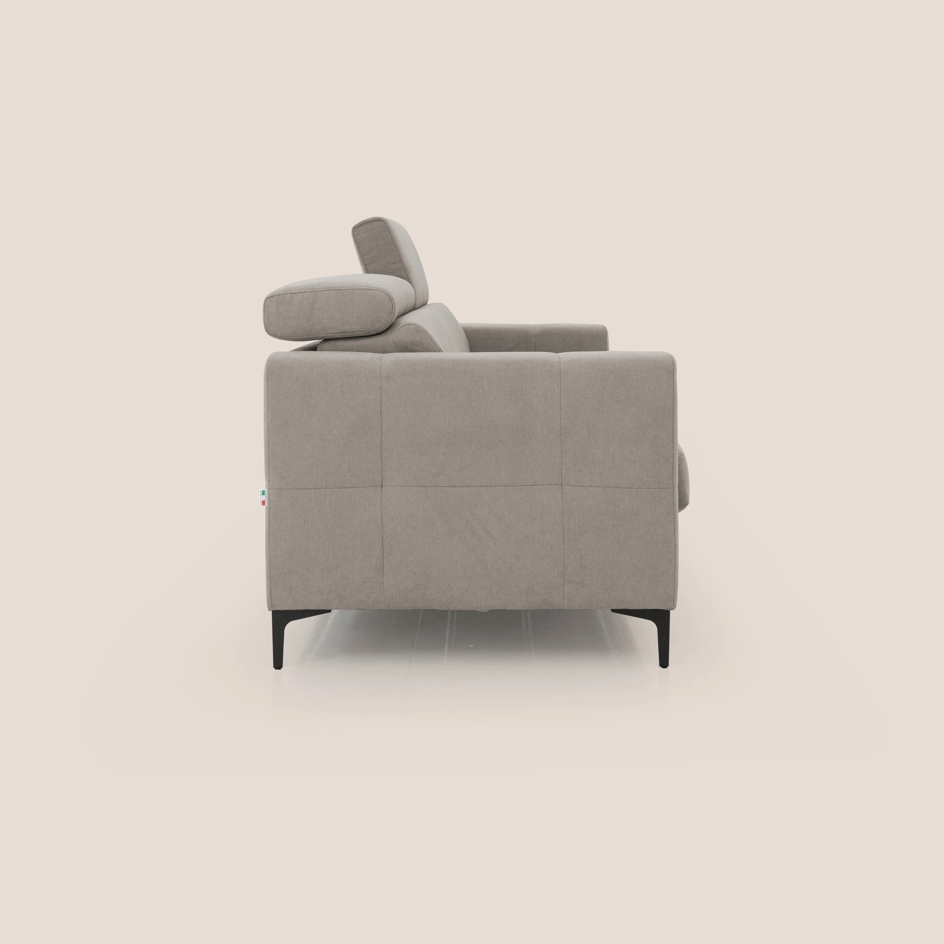 Gardenia canapé convertible matelas H 18cm avec têtières réglables et revêtement imperméable T02 beige - Image 7