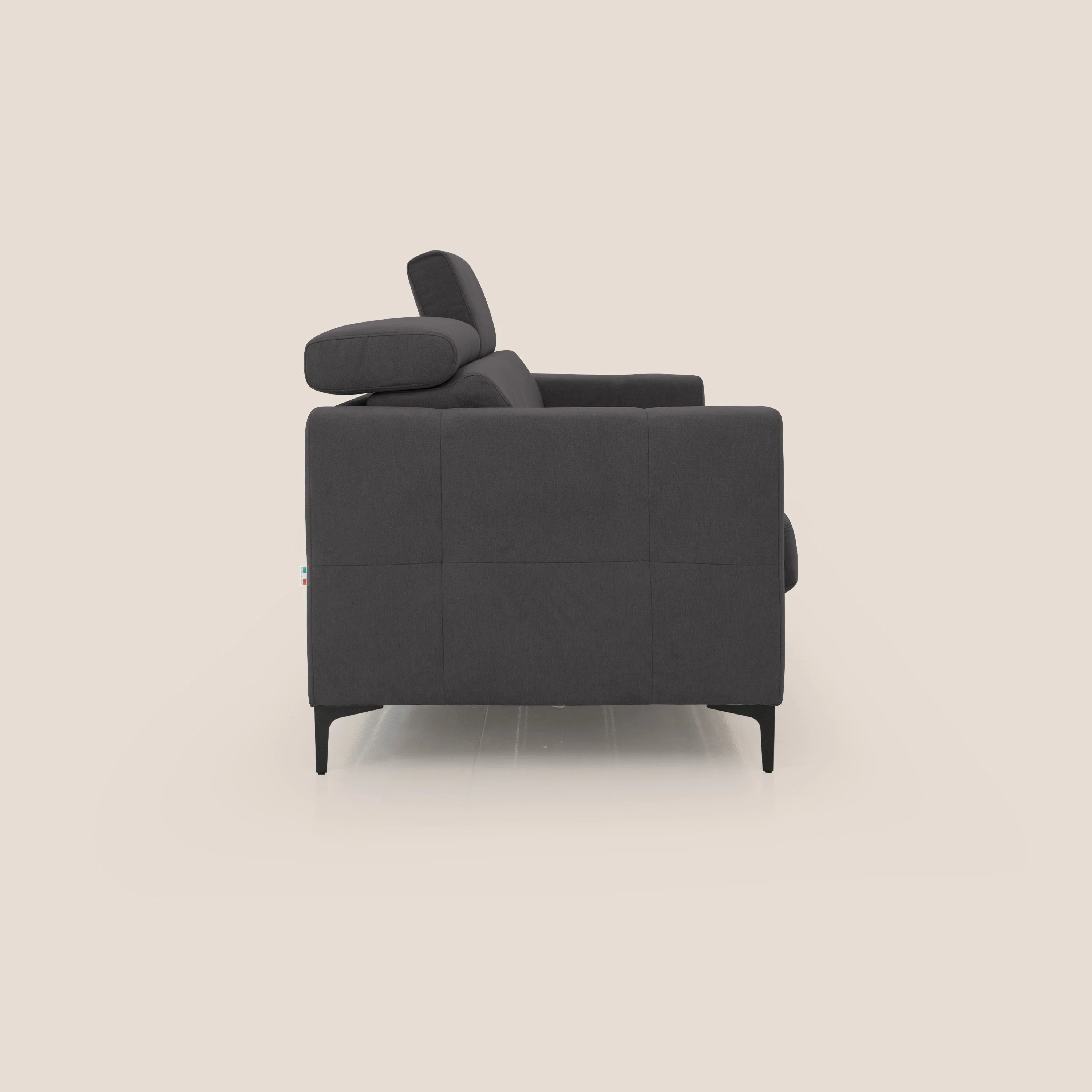 Gardenia canapé convertible matelas H 18cm avec têtières réglables et revêtement imperméable T02 noir - Image 7