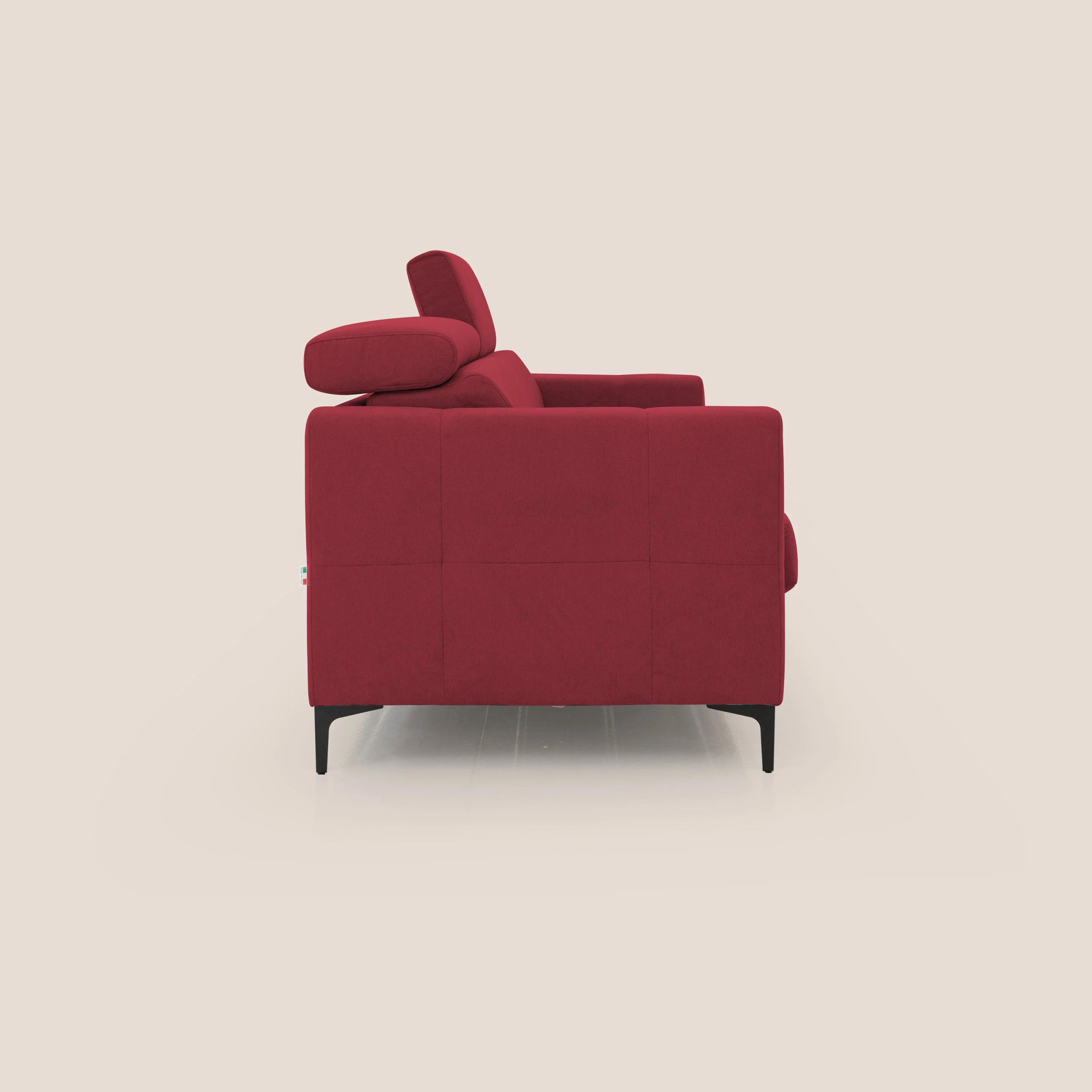 Gardenia canapĂ© convertible matelas H 18cm avec tĂȘtiĂšres rĂ©glables et revĂȘtement impermĂ©able T02 rouge - Image 7