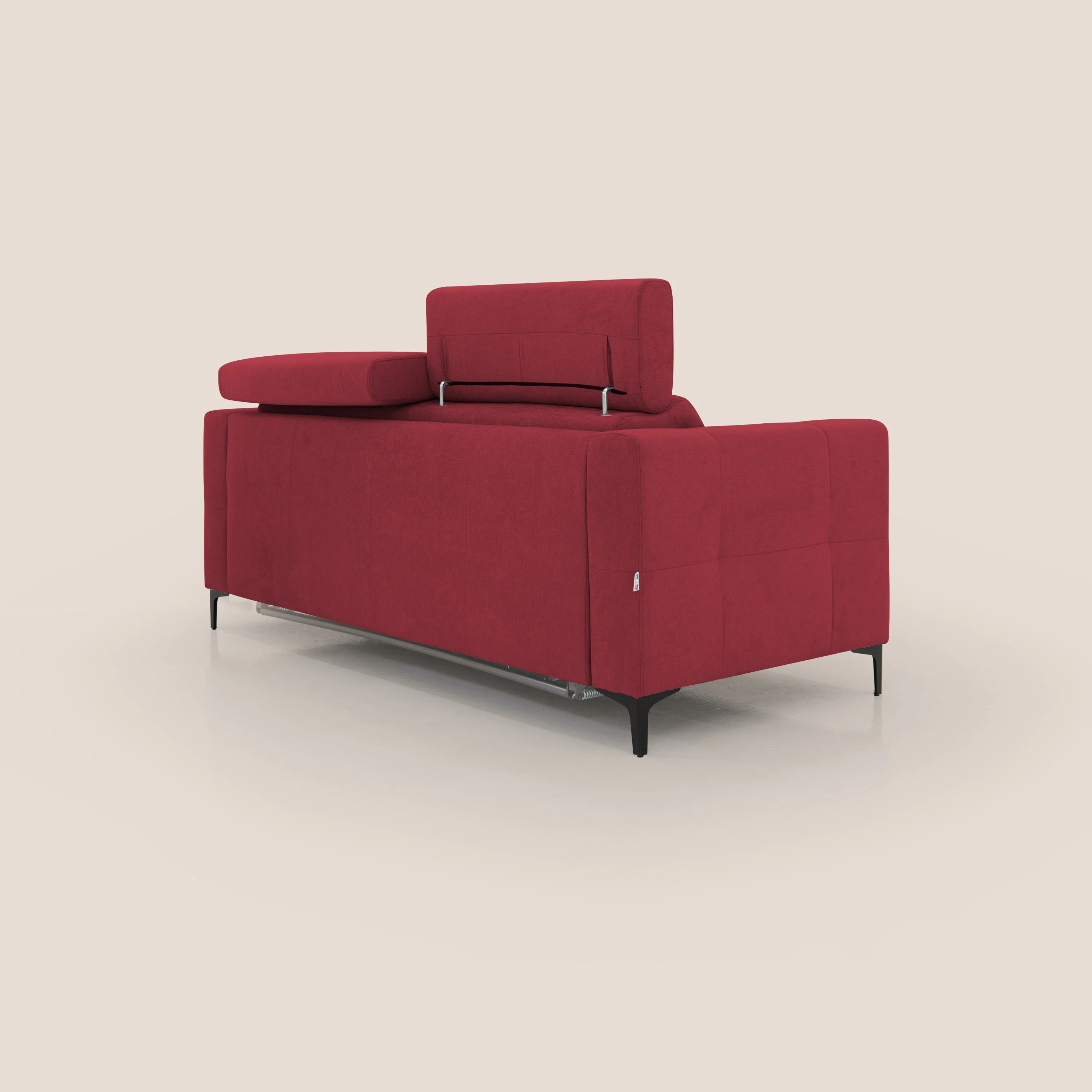 Gardenia canapĂ© convertible matelas H 18cm avec tĂȘtiĂšres rĂ©glables et revĂȘtement impermĂ©able T02 rouge - Image 8