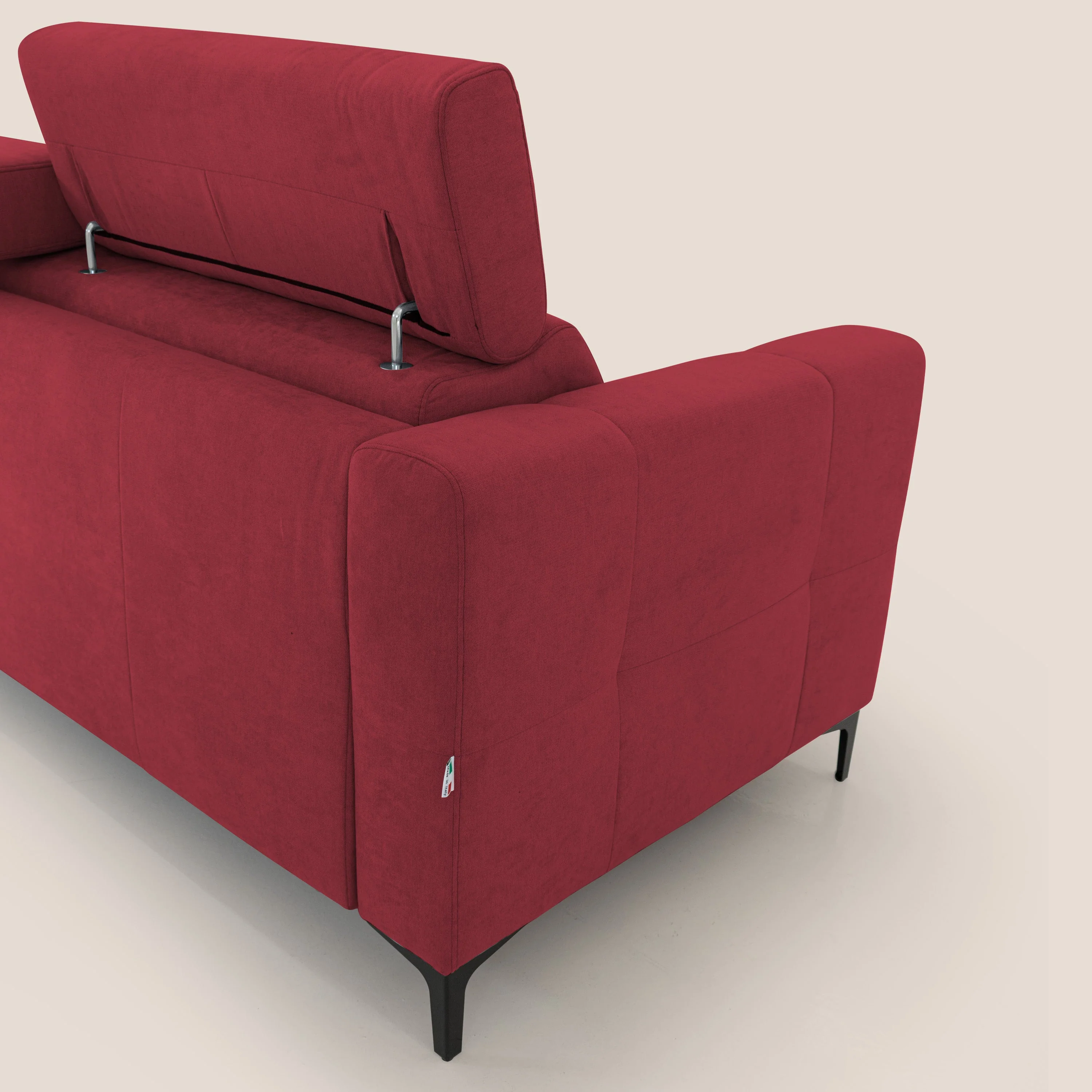Gardenia canapĂ© convertible matelas H 18cm avec tĂȘtiĂšres rĂ©glables et revĂȘtement impermĂ©able T02 rouge - Image 9